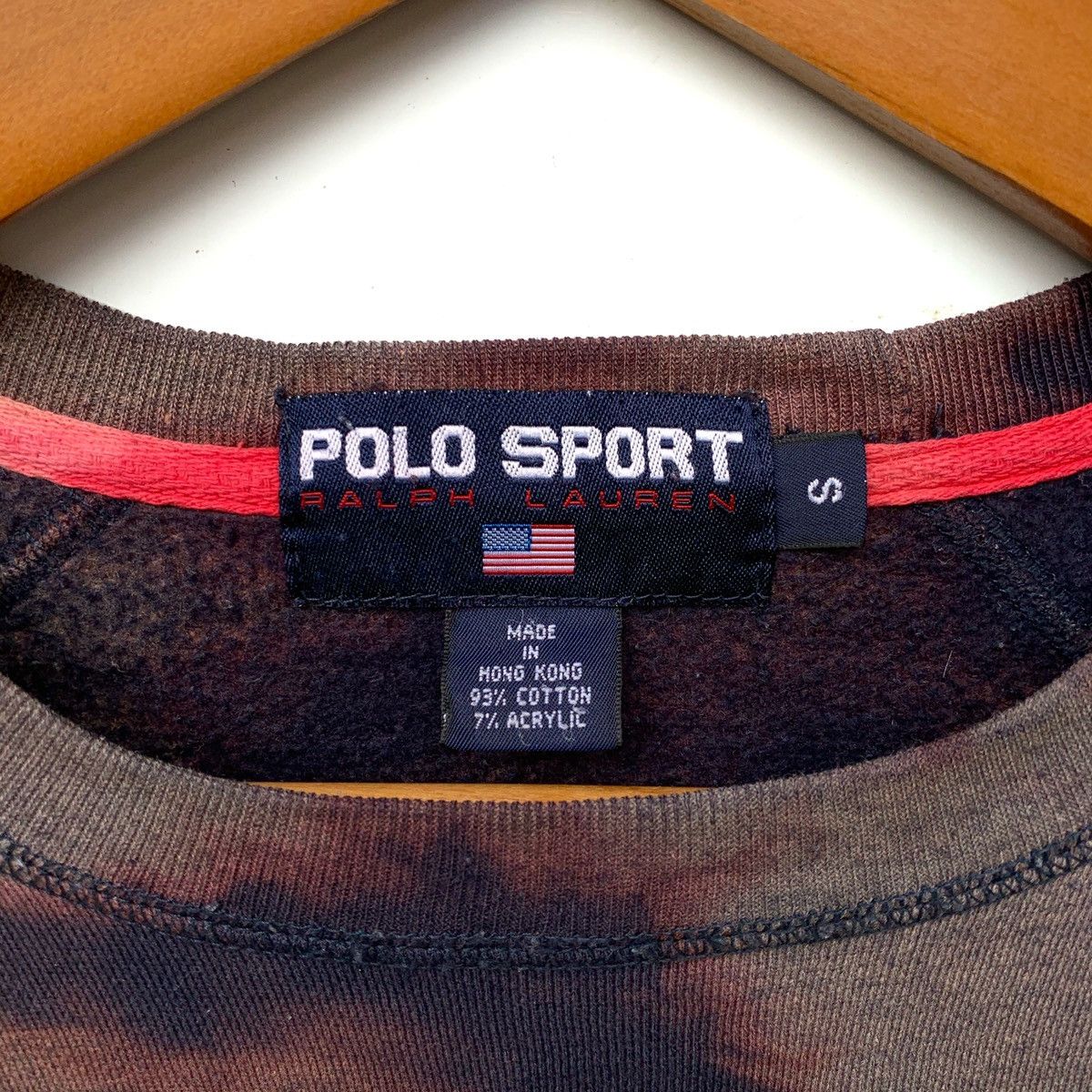 Polo Ralph Lauren × Vintage Polo Sport Custom Bleach Wash Crewneck Sweatshirt*SIZE FIT M Size US S / EU 44-46 / 1 - 3 Thumbnail
