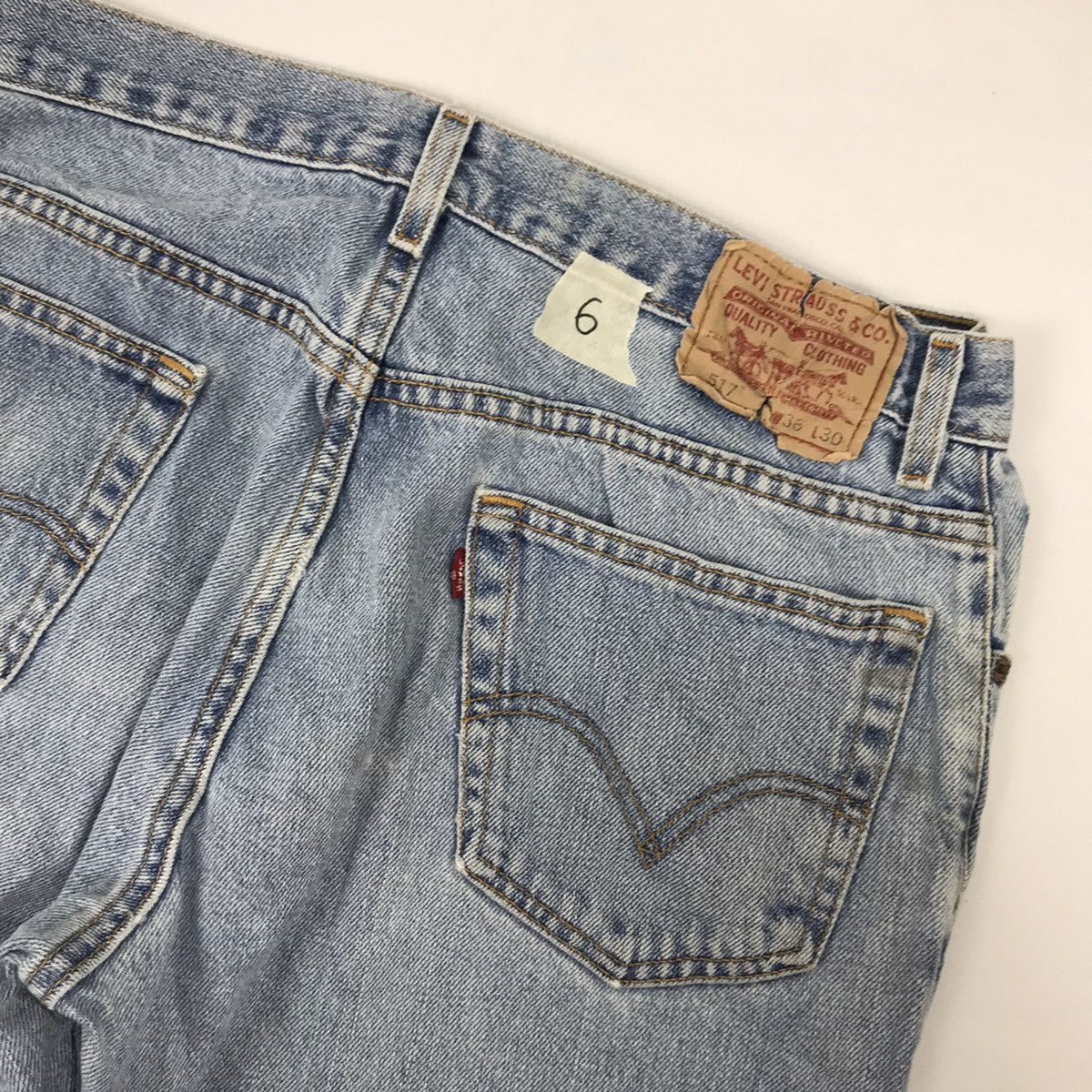 Levi's × Levi's Vintage Clothing × Vintage Vintage Levis 517 flare Denim Jeans Size US 36 / EU 52 - 7 Thumbnail