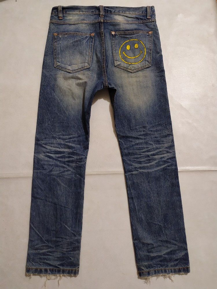 🔥Slack Smiley Design Denim Jeans Pants