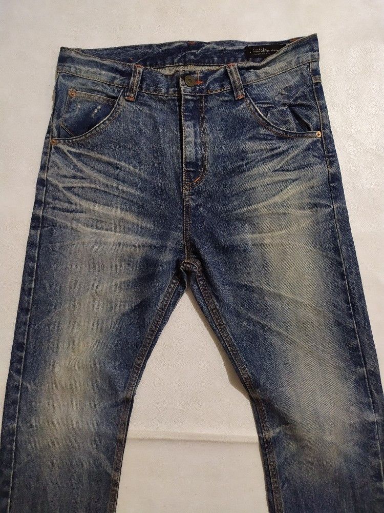 Japanese Brand 🔥Slack Smiley Design Denim Jeans Pants Size US 34 / EU 50 - 6 Thumbnail
