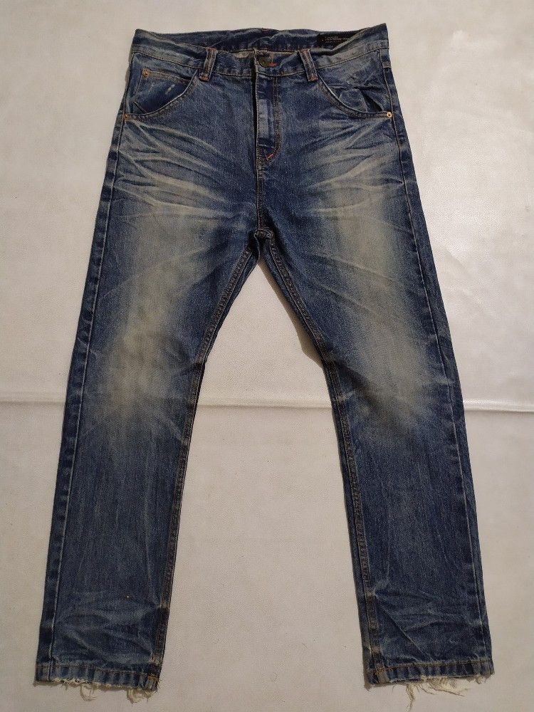 Japanese Brand 🔥Slack Smiley Design Denim Jeans Pants Size US 34 / EU 50 - 5 Thumbnail