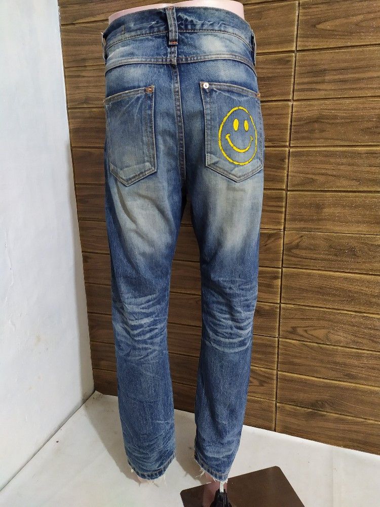 Japanese Brand 🔥Slack Smiley Design Denim Jeans Pants Size US 34 / EU 50 - 12 Thumbnail