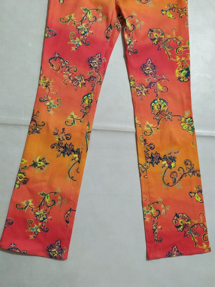 Japanese Brand 🔥Vavi De Boo Japanese Fullprint Floral Pants Stretch Size US 29 - 3 Thumbnail