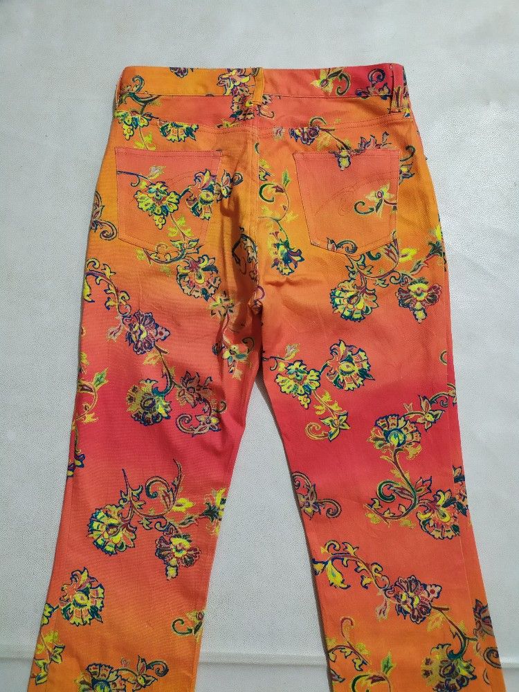 Japanese Brand 🔥Vavi De Boo Japanese Fullprint Floral Pants Stretch Size US 29 - 7 Thumbnail