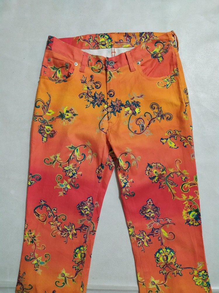 Japanese Brand 🔥Vavi De Boo Japanese Fullprint Floral Pants Stretch Size US 29 - 2 Thumbnail