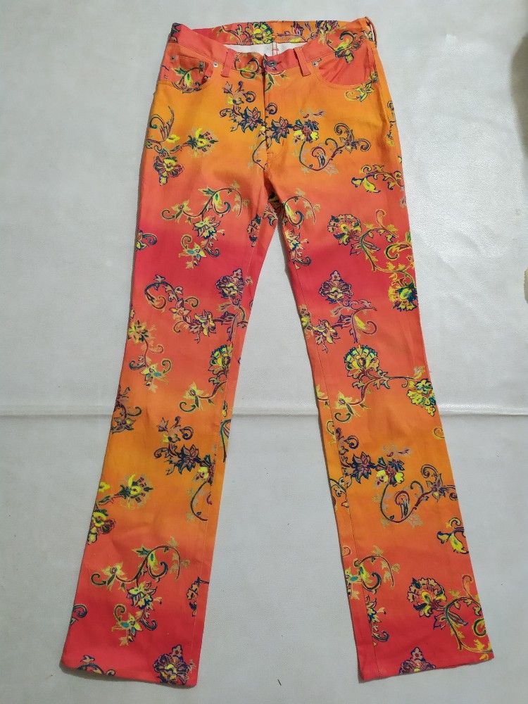 Japanese Brand 🔥Vavi De Boo Japanese Fullprint Floral Pants Stretch Size US 29 - 1 Thumbnail