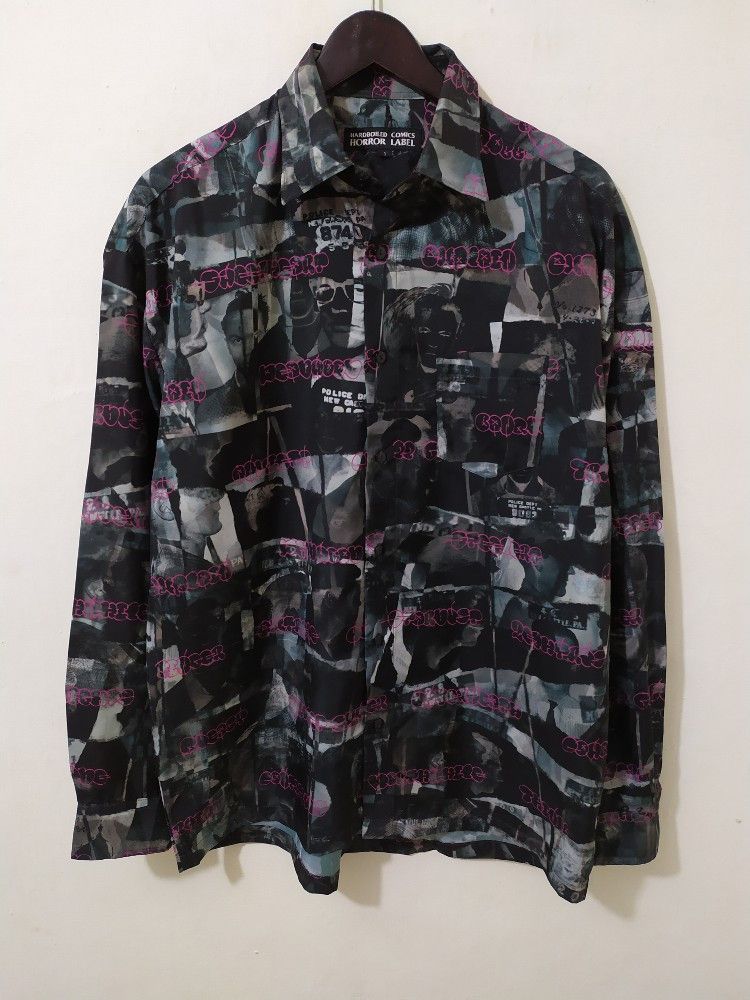 🔥Harboiled Comics Horror Label Fullprint Shirt nice design
