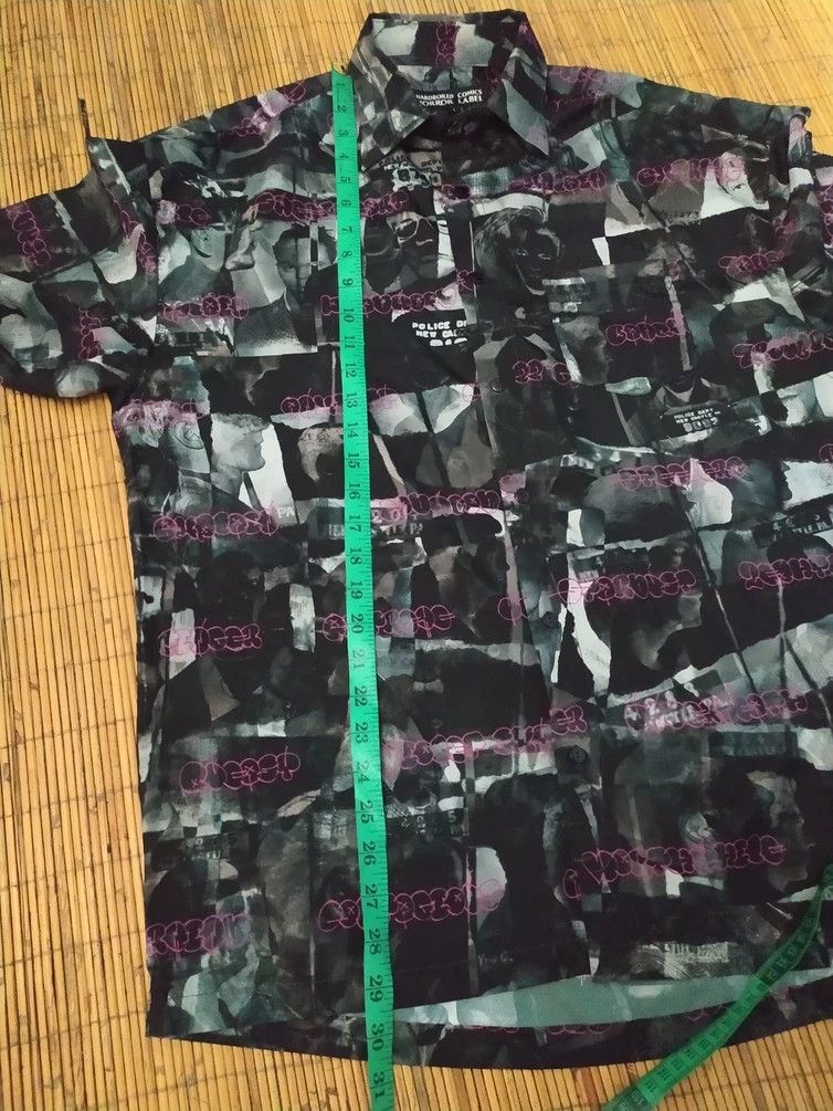 Japanese Brand 🔥Harboiled Comics Horror Label Fullprint Shirt nice design Size US L / EU 52-54 / 3 - 16 Thumbnail