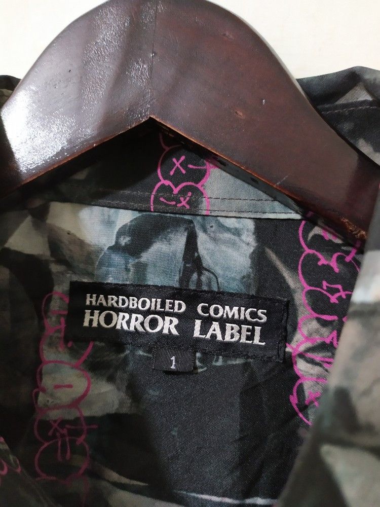 Japanese Brand 🔥Harboiled Comics Horror Label Fullprint Shirt nice design Size US L / EU 52-54 / 3 - 4 Thumbnail