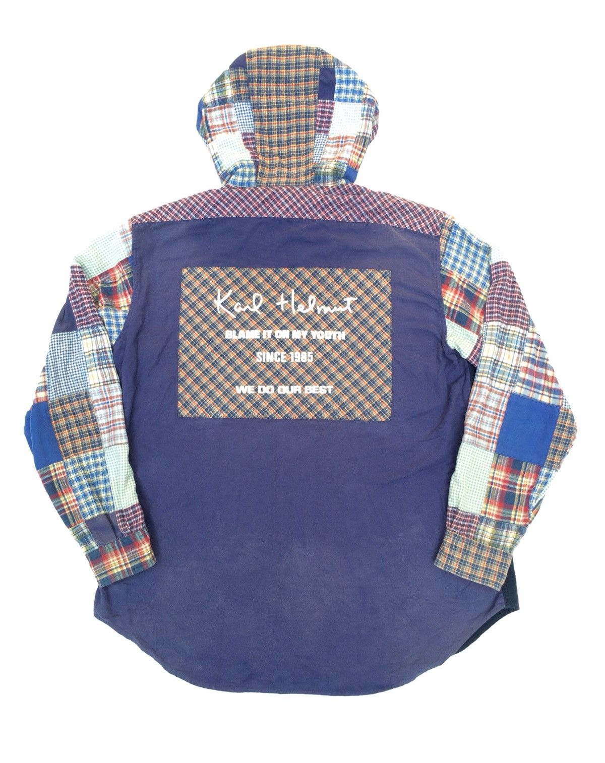 Karl Helmut × Vintage Patchwork Design Karl Helmut Button Ups Hoodie Size US L / EU 52-54 / 3 - 5 Thumbnail