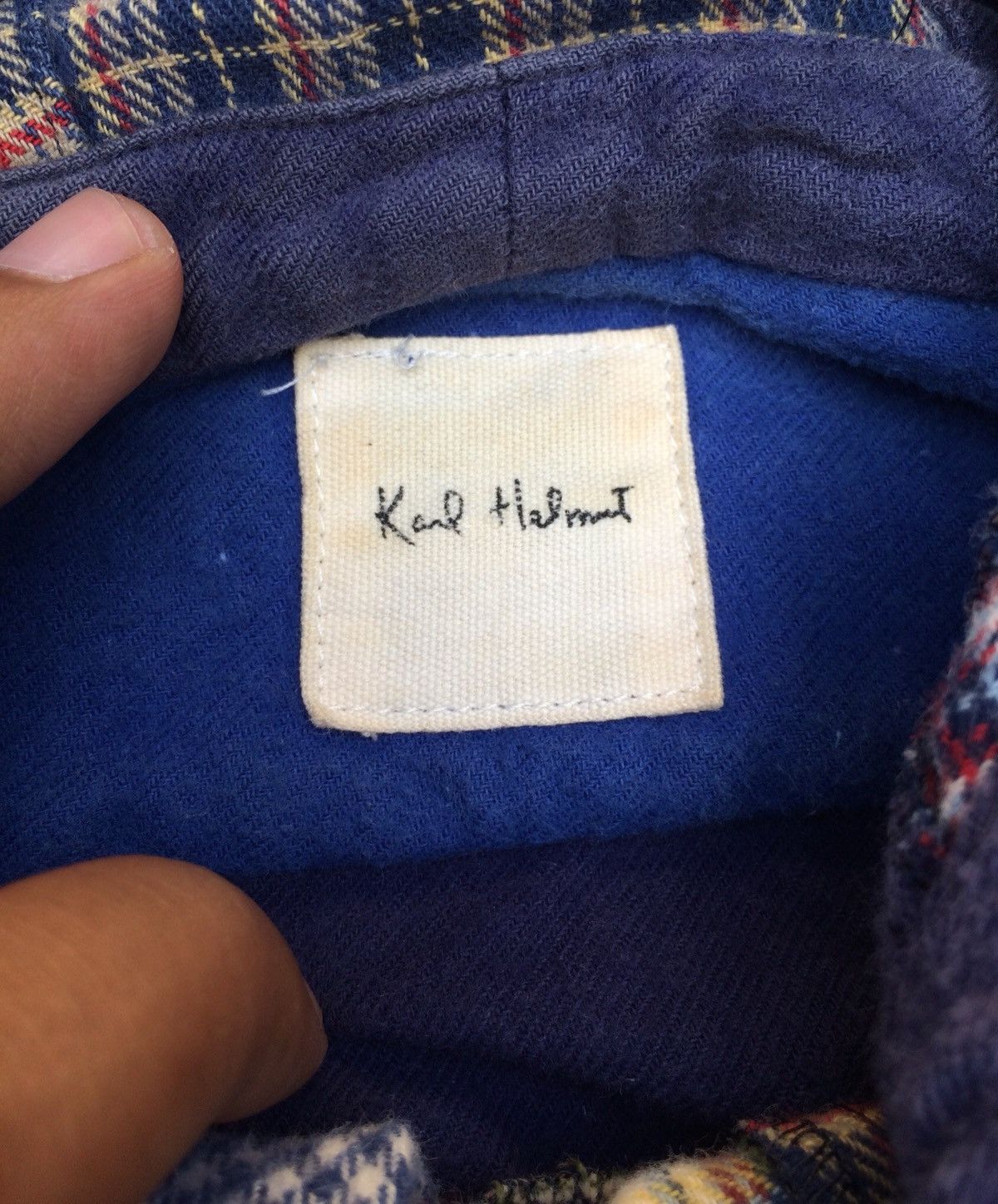 Karl Helmut × Vintage Patchwork Design Karl Helmut Button Ups Hoodie Size US L / EU 52-54 / 3 - 4 Thumbnail