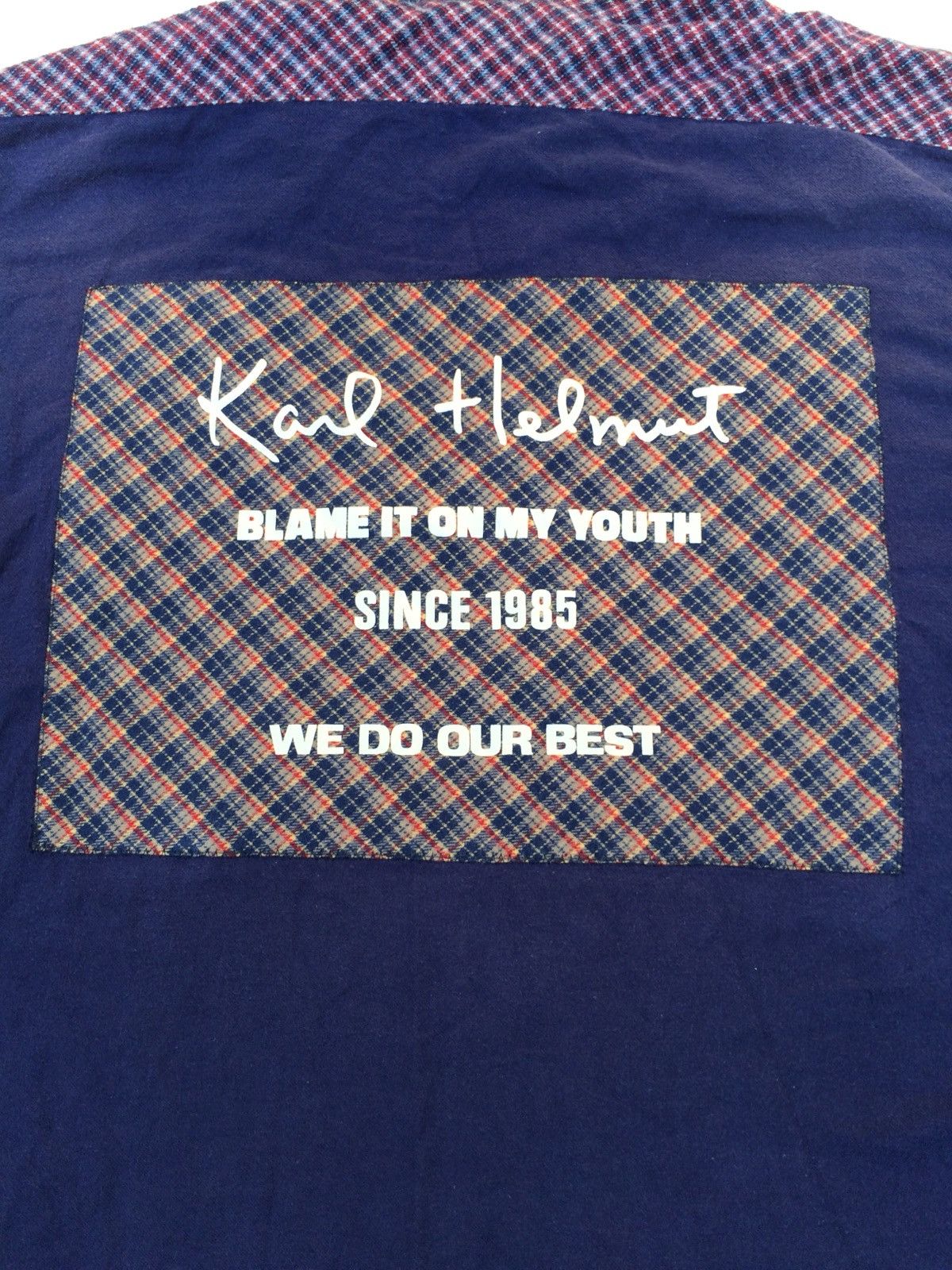 Karl Helmut × Vintage Patchwork Design Karl Helmut Button Ups Hoodie Size US L / EU 52-54 / 3 - 6 Thumbnail