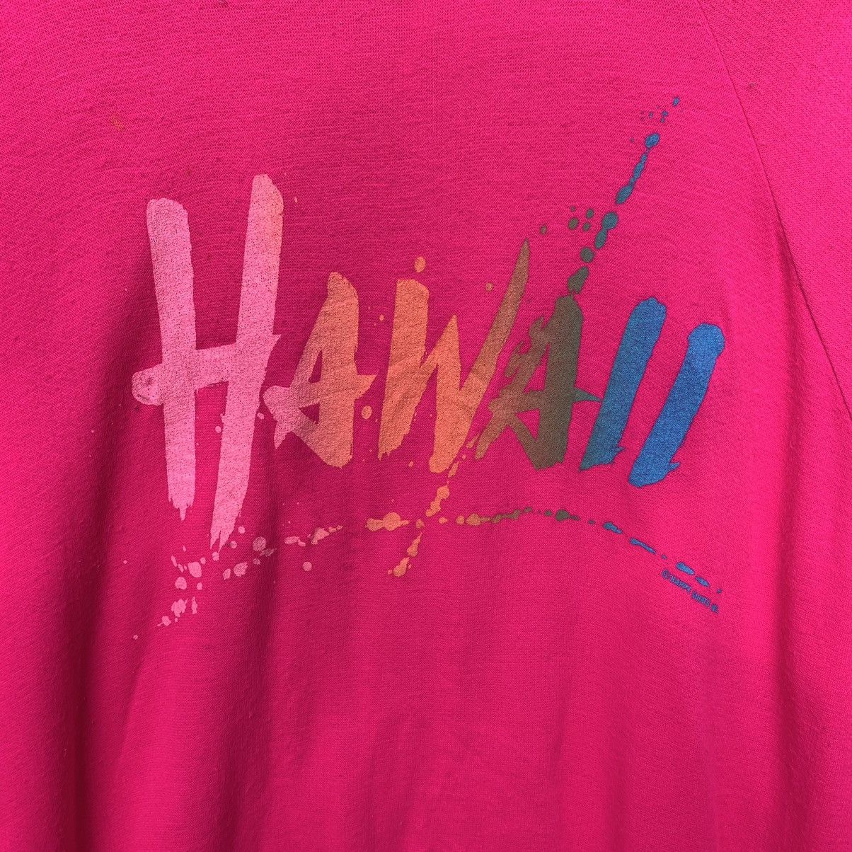 Vintage Vintage 90s Hawaii Crewneck Pullover Jumper Sweatshirt Size US XL / EU 56 / 4 - 2 Thumbnail