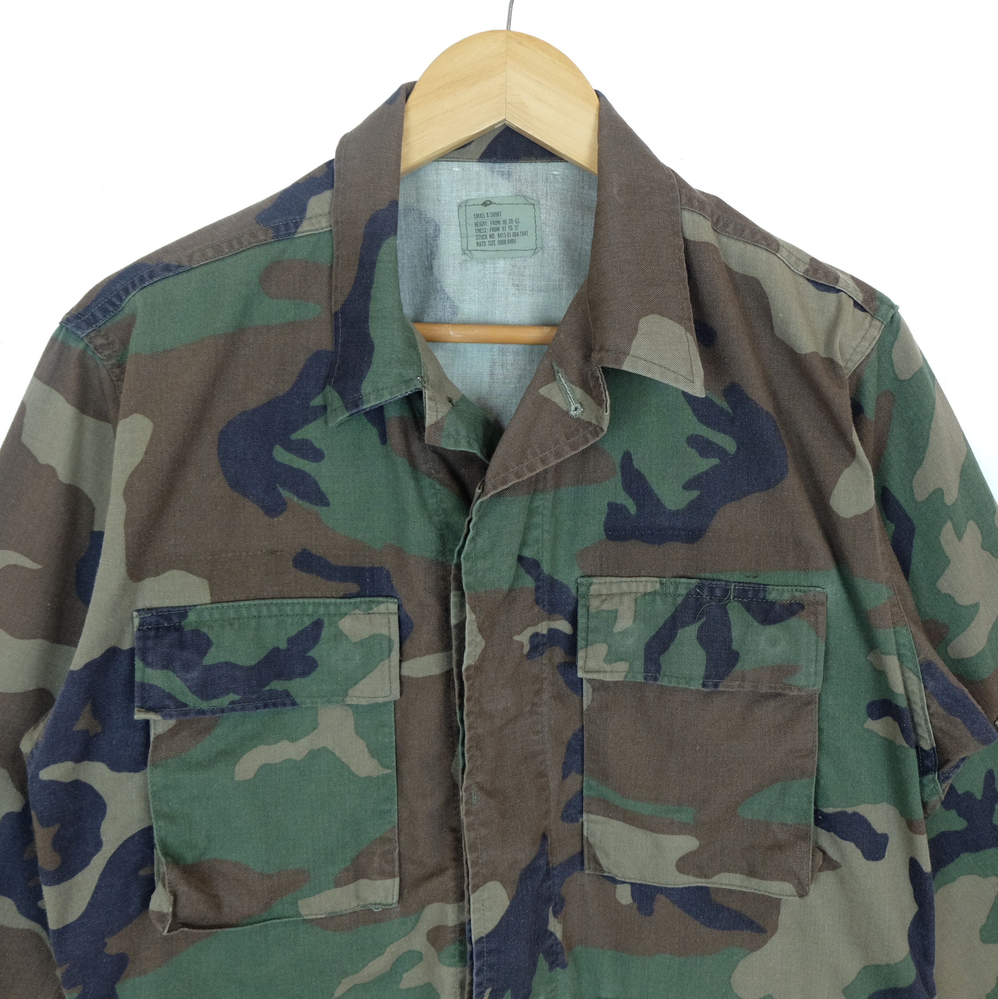American Apparel MILITARY Camouflage Tactical World War Army Jacket Size US S / EU 44-46 / 1 - 3 Thumbnail