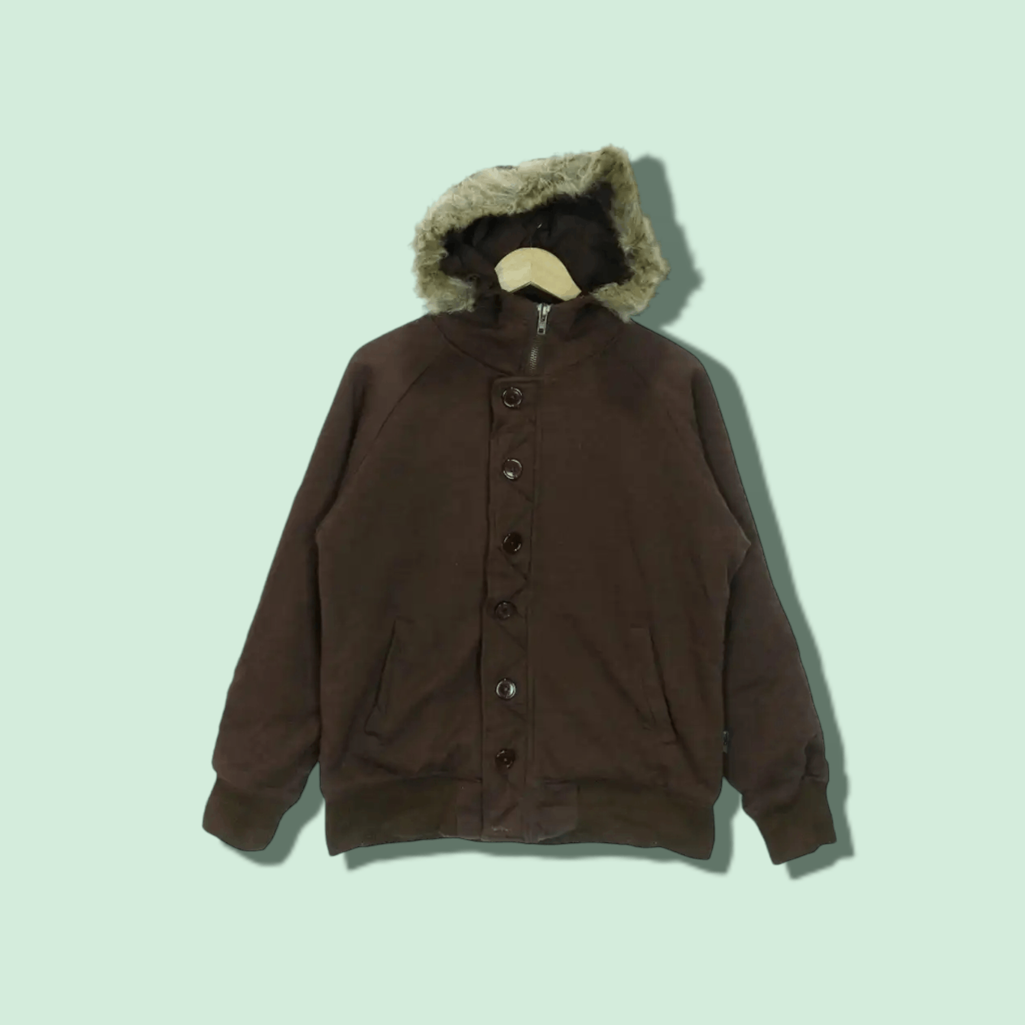 image of Vintage x Woolrich John Rich Bros Woolrich Jacket Parka With Hoodies Outdoor Clothing 1830 in Brown