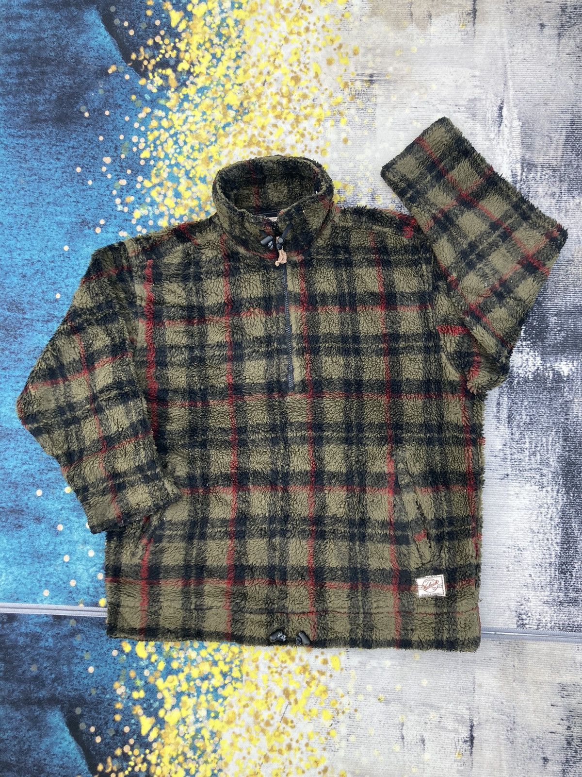 WOOLRICH CHECKERED FLEECE JACKET