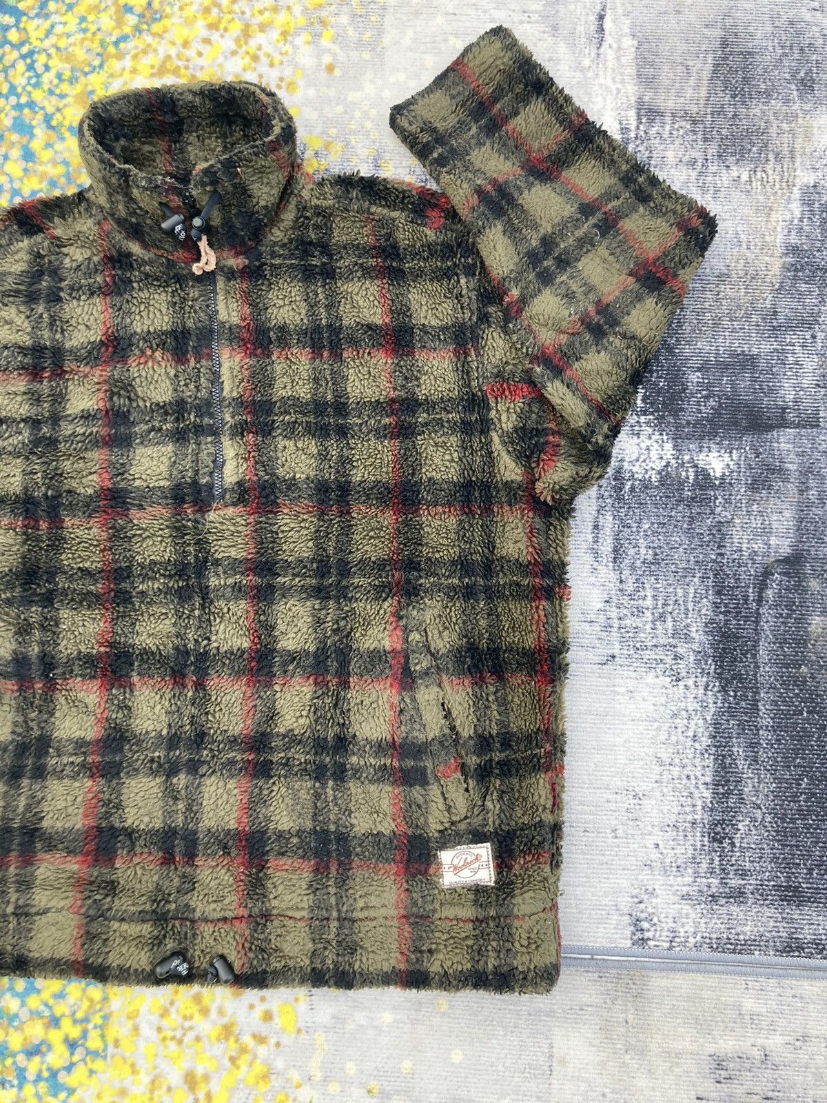 WOOLRICH CHECKERED FLEECE JACKET
