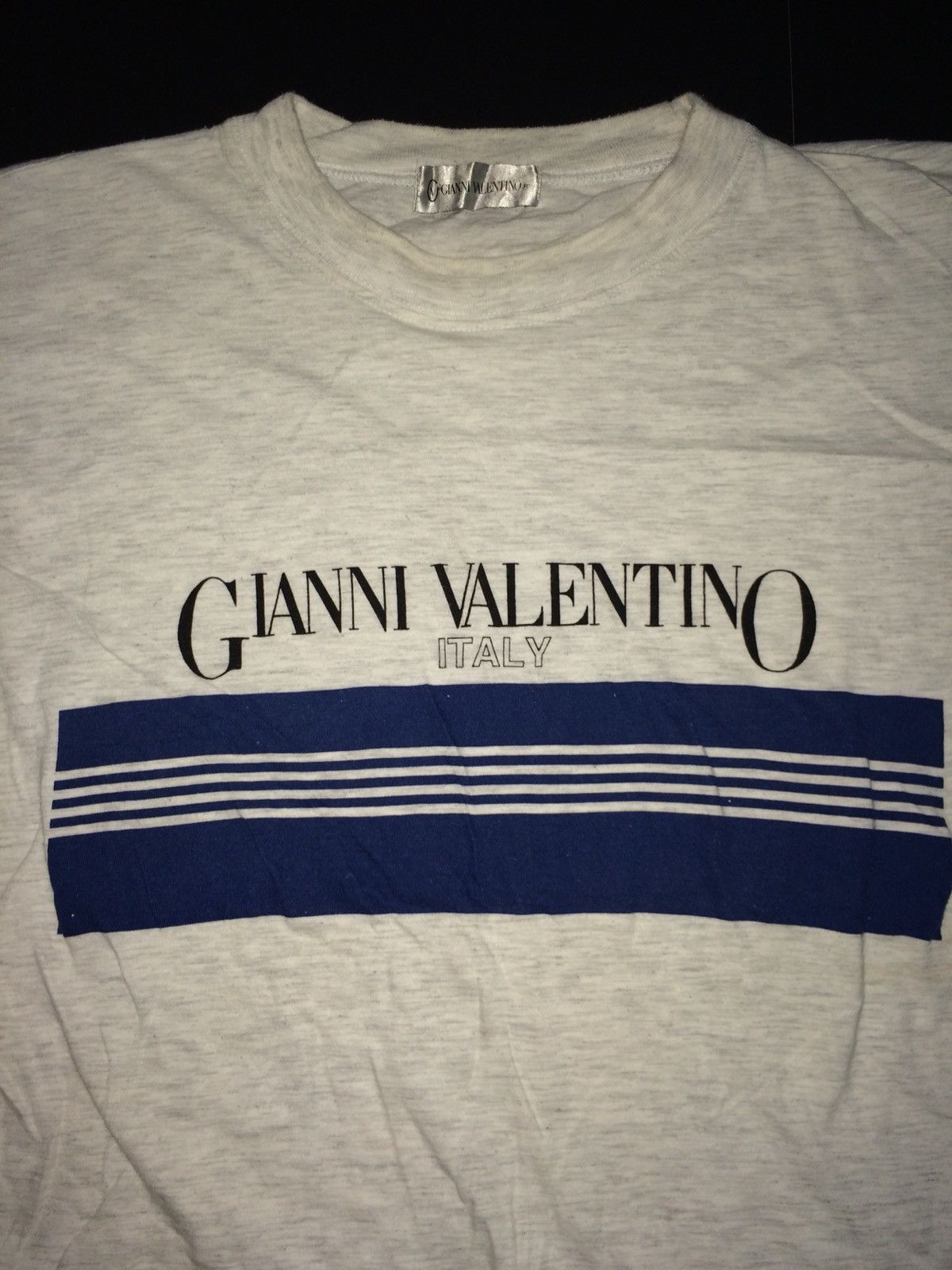 Gianni Valentino × Valentino × Vintage Vintage Gianni Valentino Big Spell Out Tshirt Size US M / EU 48-50 / 2 - 2 Thumbnail