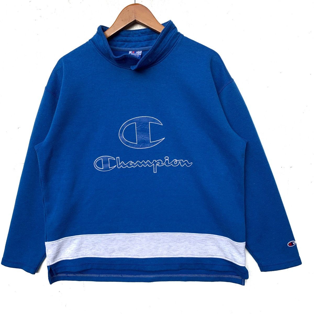 Champion × Vintage Big Logo Champion Sweatshirt Size US M / EU 48-50 / 2 - 2 Thumbnail