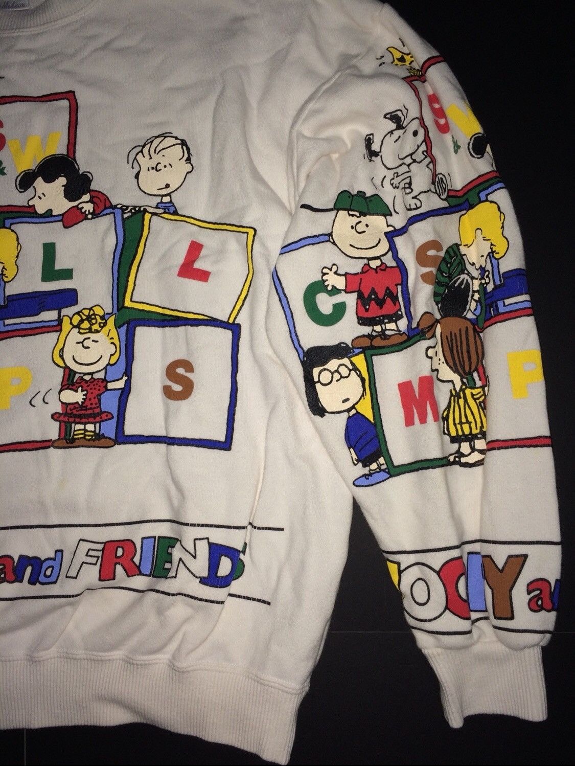 Peanuts × Vintage Peanuts Fullprint Made In Japan Crewneck Sweatshirt Size US M / EU 48-50 / 2 - 4 Thumbnail