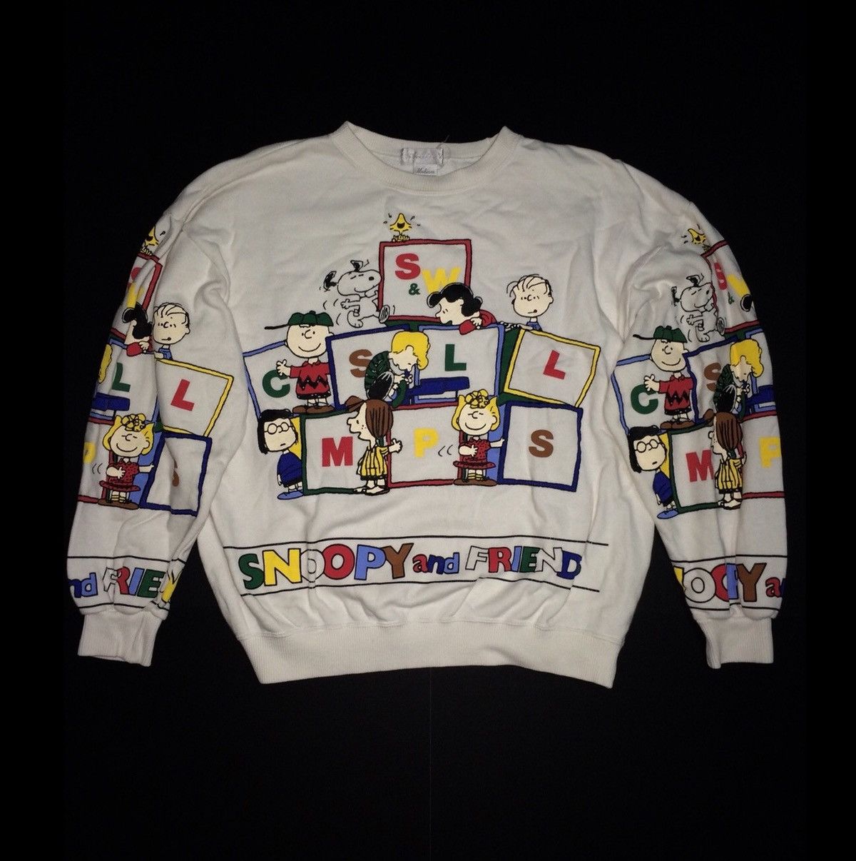 Peanuts Fullprint Made In Japan Crewneck Sweatshirt