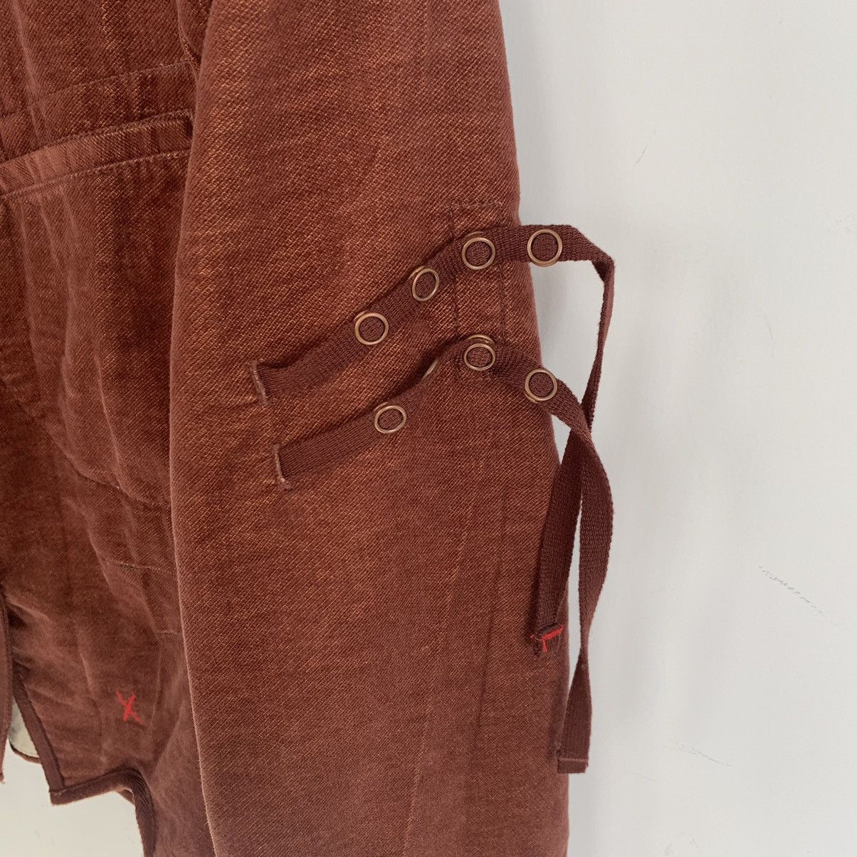 Marithe + Francois Girbaud 🔴 Marithe Francois Girbaud Jacket Blazer Strap Brown 90s Size M / US 6-8 / IT 42-44 - 3 Thumbnail