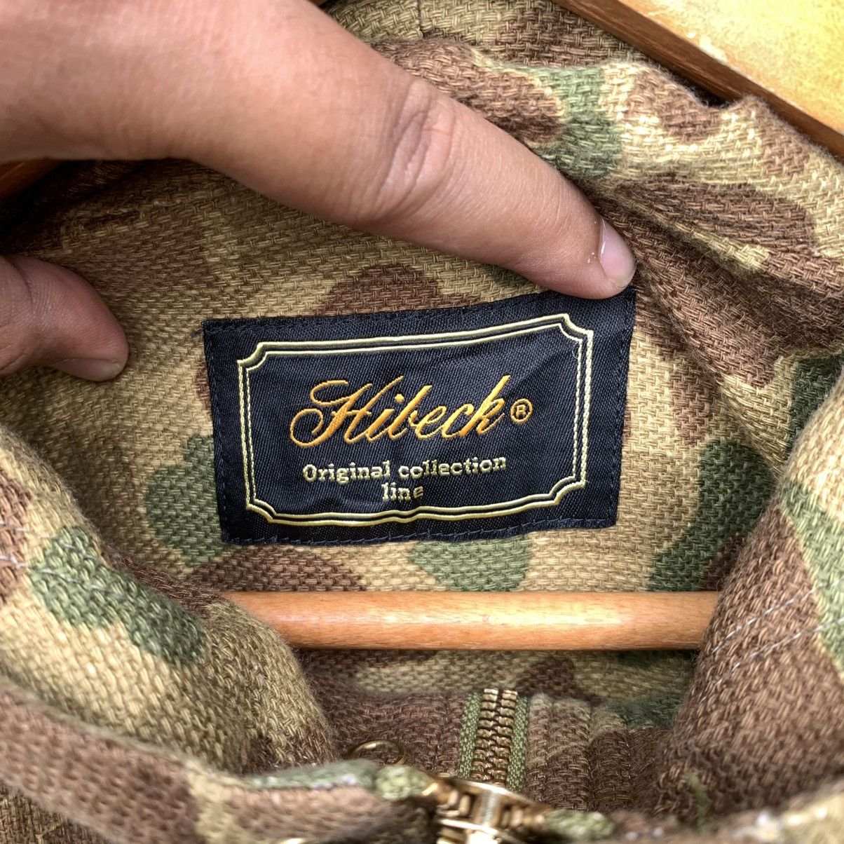 Japanese Brand Made In Japan Hibeck Hoodie Camouflage Lightweight Jacket Size US M / EU 48-50 / 2 - 5 Thumbnail