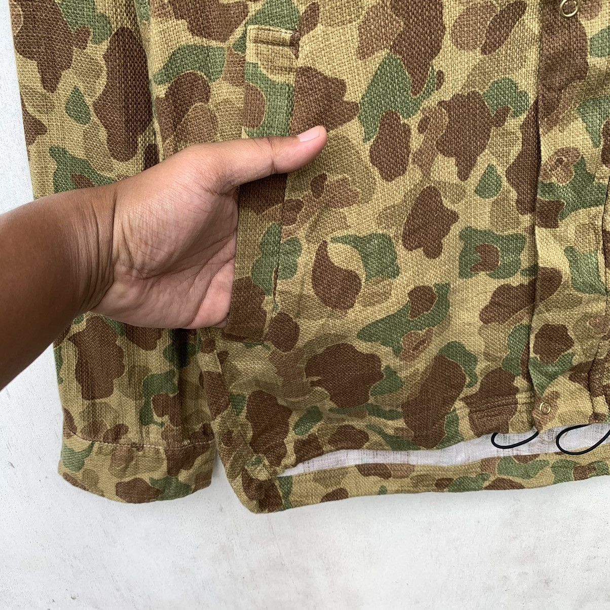 Japanese Brand Made In Japan Hibeck Hoodie Camouflage Lightweight Jacket Size US M / EU 48-50 / 2 - 4 Thumbnail