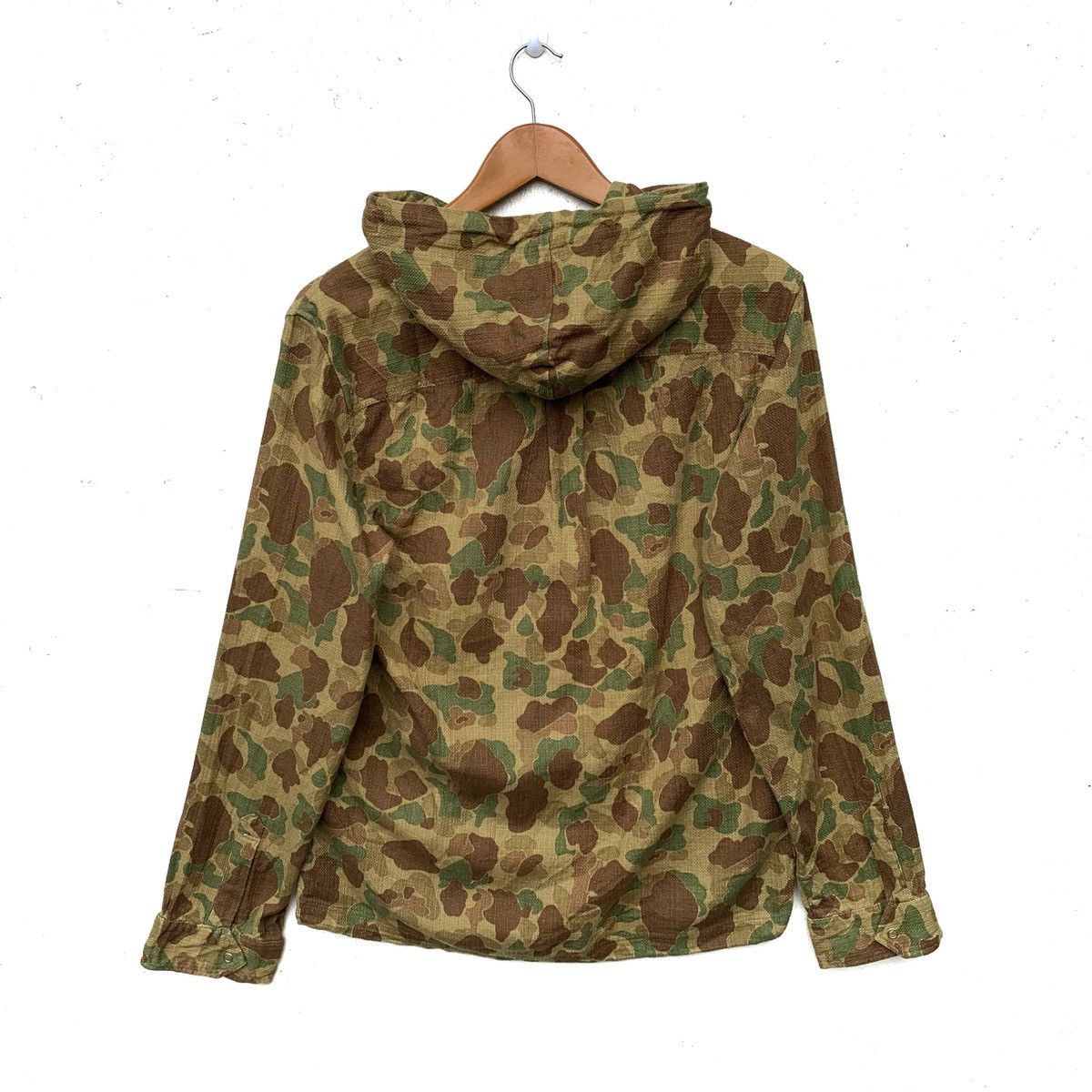 Japanese Brand Made In Japan Hibeck Hoodie Camouflage Lightweight Jacket Size US M / EU 48-50 / 2 - 7 Thumbnail