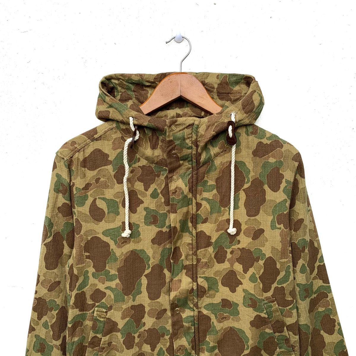 Japanese Brand Made In Japan Hibeck Hoodie Camouflage Lightweight Jacket Size US M / EU 48-50 / 2 - 2 Thumbnail