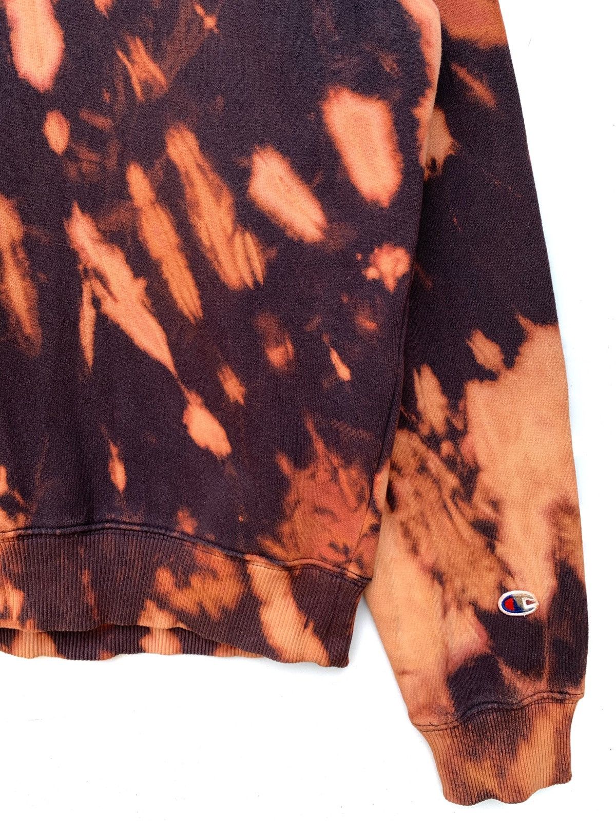 Champion × Vintage Pullover Champion Custom Made Bleach Wash Sweatshirt Size US XL / EU 56 / 4 - 3 Thumbnail