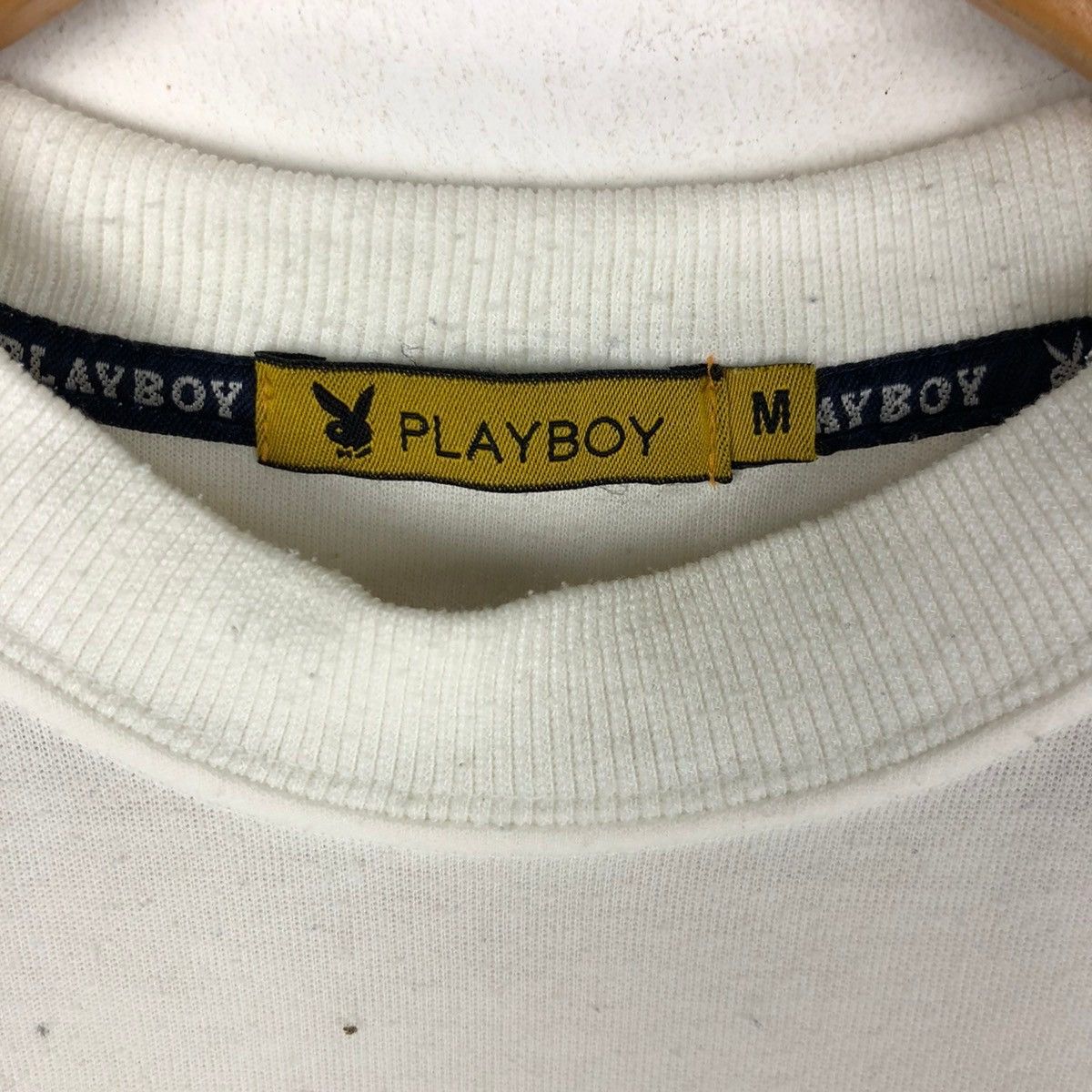 Playboy × Vintage Embroidered Big Logo Vintage Playboy Sweat Tshirt Size US M / EU 48-50 / 2 - 7 Thumbnail