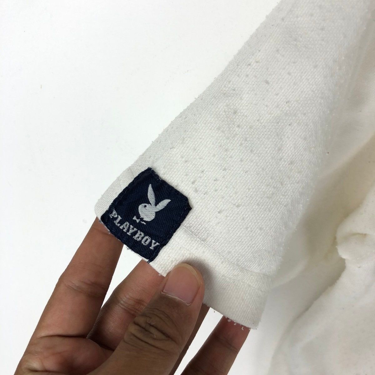 Playboy × Vintage Embroidered Big Logo Vintage Playboy Sweat Tshirt Size US M / EU 48-50 / 2 - 3 Thumbnail