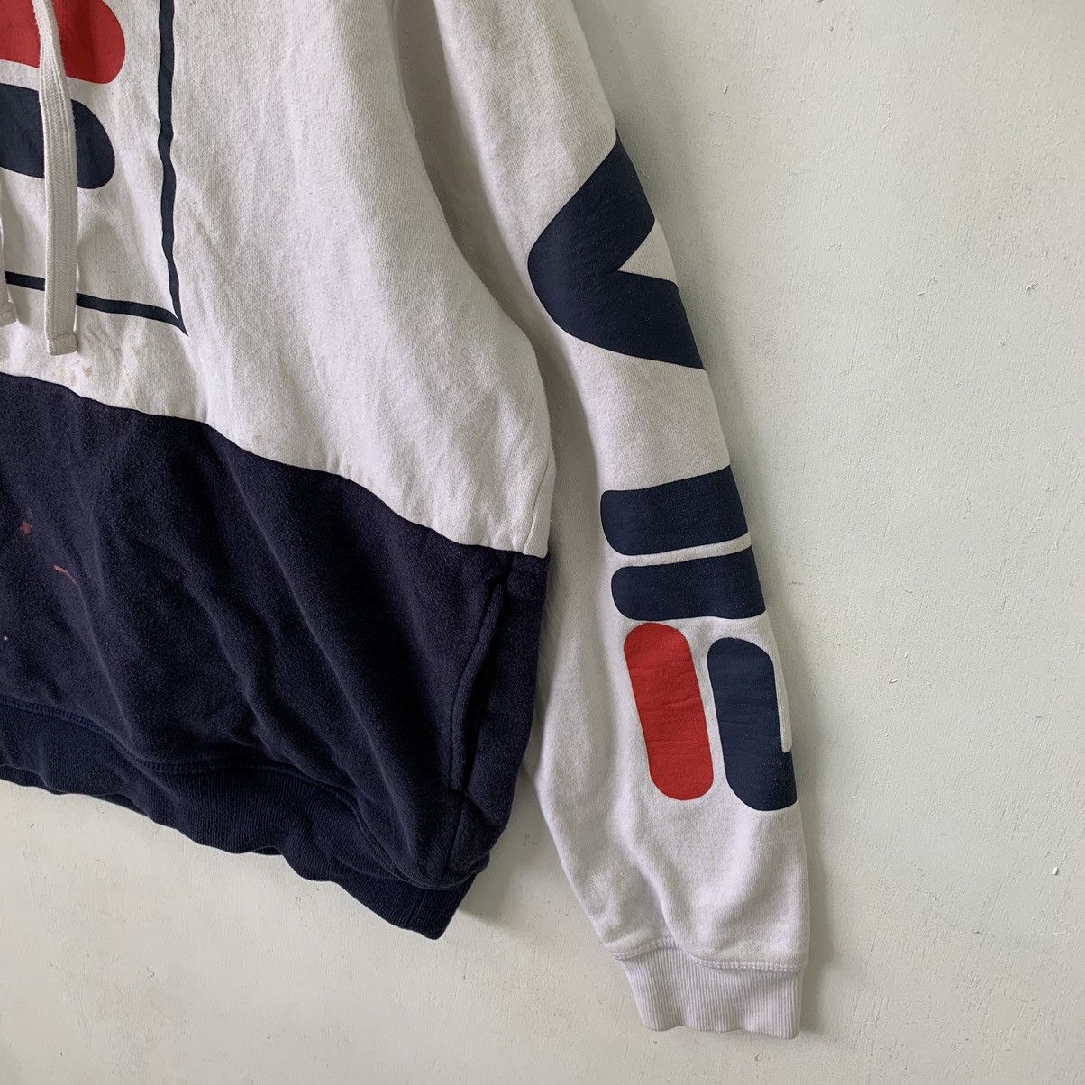 Fila × Vintage Vintage Fila Big Logo Pullover Hoodie Sweatshirt Size US M / EU 48-50 / 2 - 7 Thumbnail