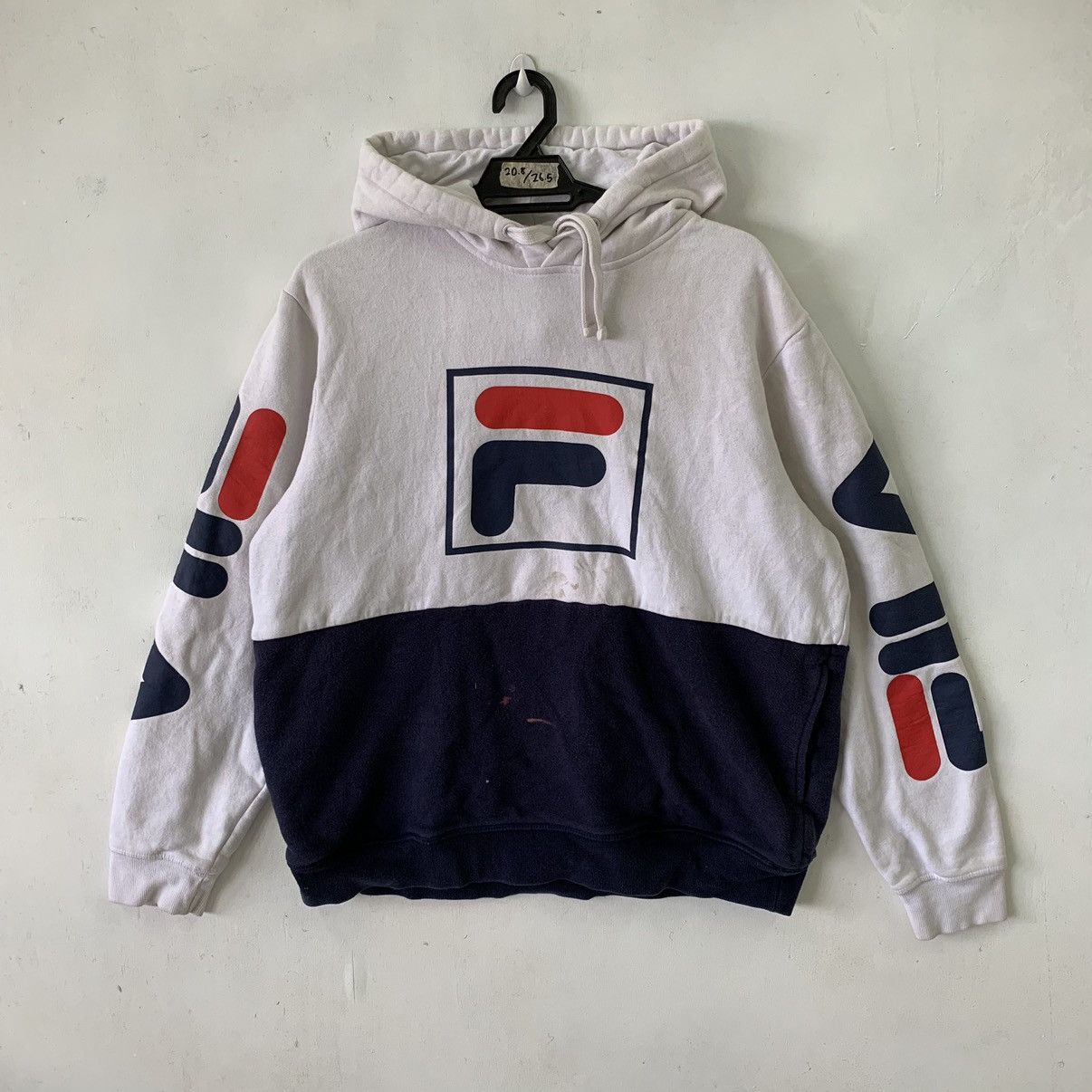 Fila × Vintage Vintage Fila Big Logo Pullover Hoodie Sweatshirt Size US M / EU 48-50 / 2 - 2 Thumbnail