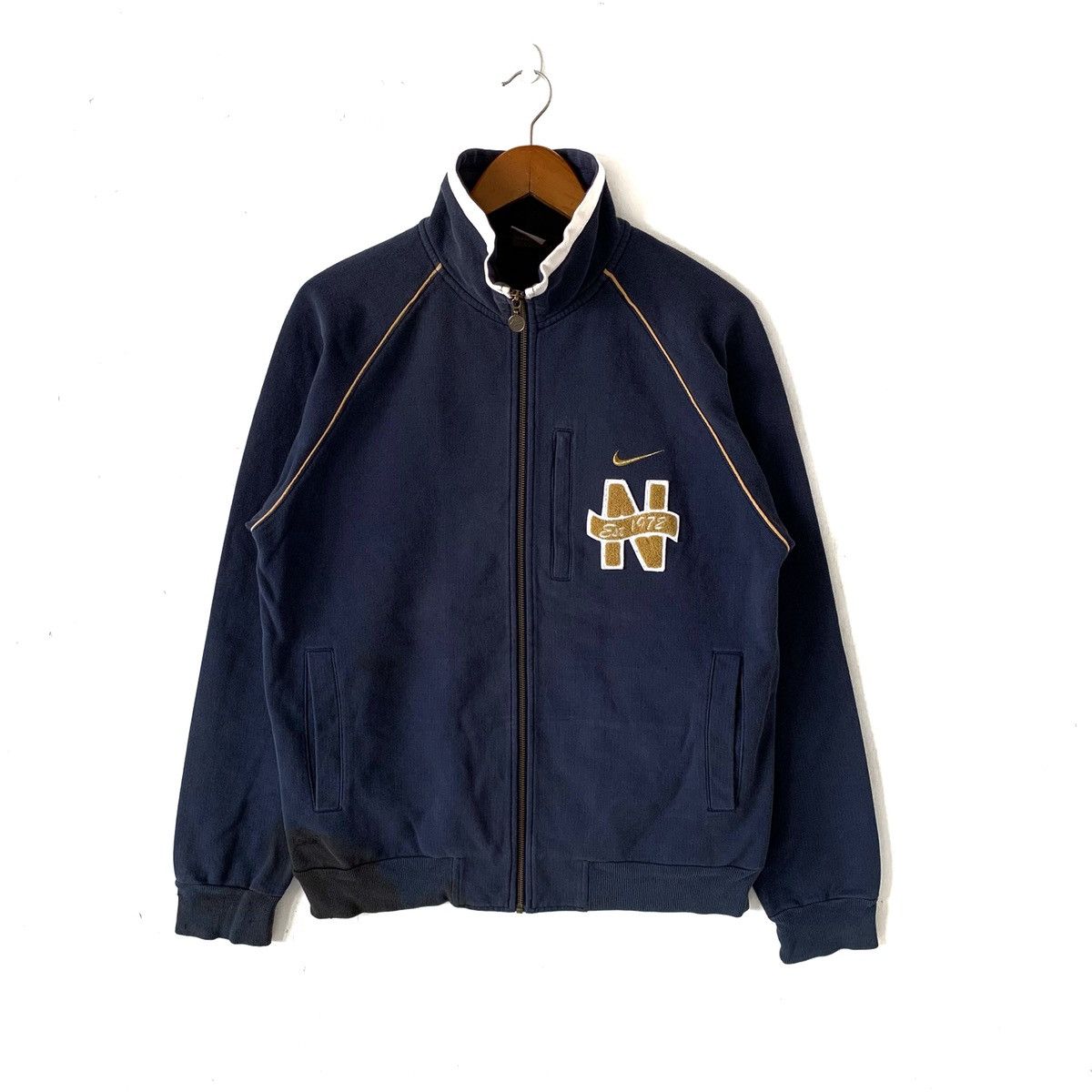 Nike × Vintage Vintage Nike Zip Up Sweatshirt Size US L / EU 52-54 / 3 - 1 Thumbnail