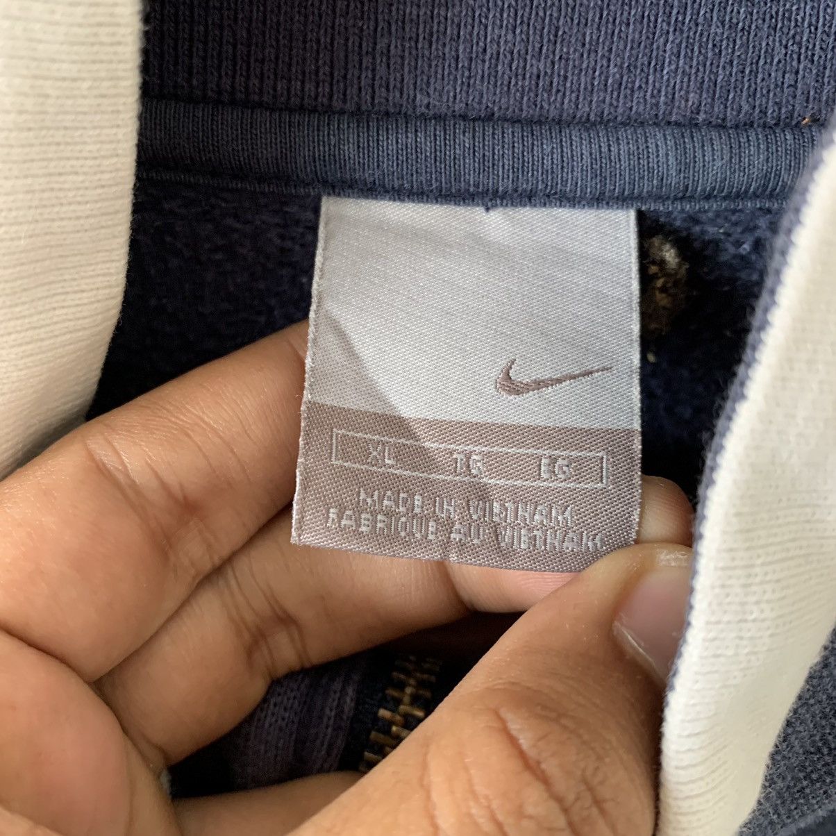 Nike × Vintage Vintage Nike Zip Up Sweatshirt Size US L / EU 52-54 / 3 - 4 Thumbnail