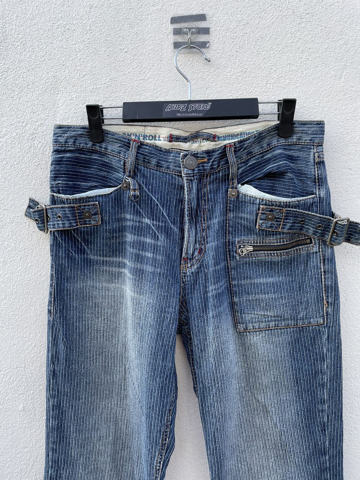PPFM PPFM Striped Side Buckles Pants 20th Anniversary Pants Size US 32 / EU 48 - 3 Thumbnail
