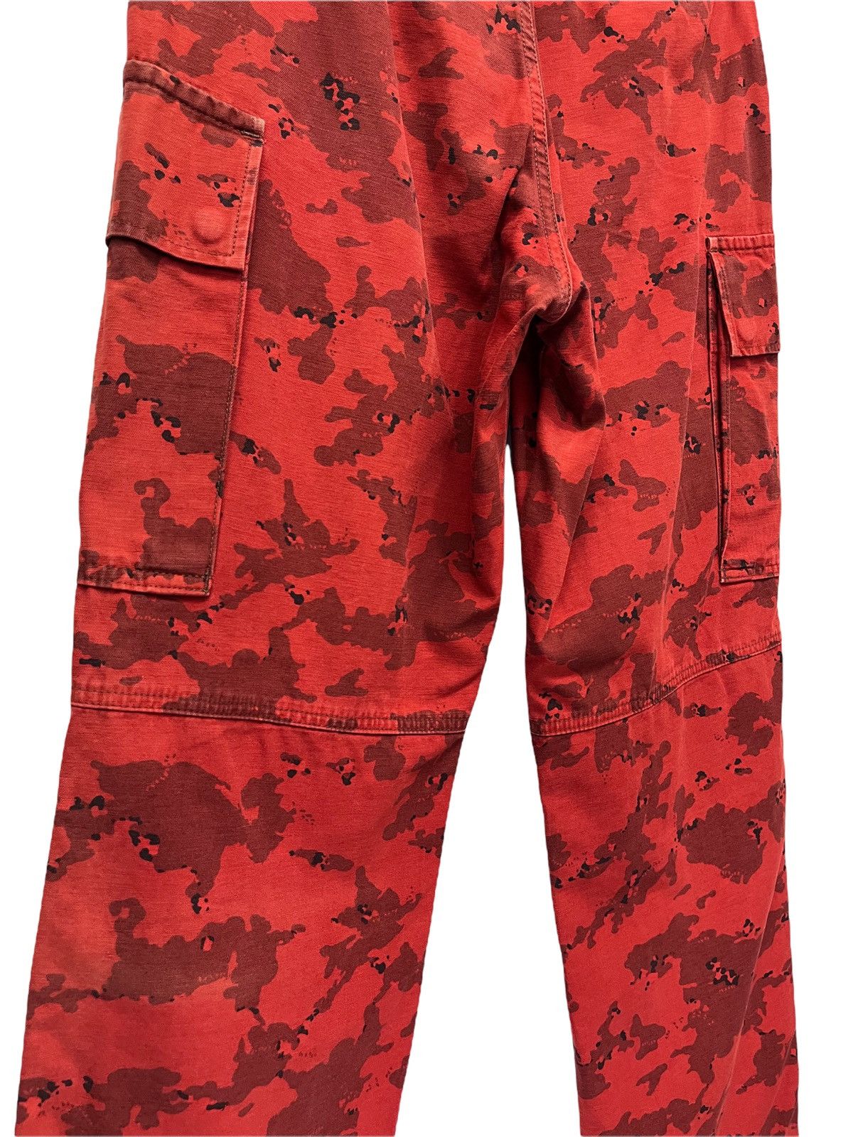 Blue Blue Japan 🔥BLUEWAY Military Field Operation Red Camo Double Knee Size US 29 - 7 Thumbnail
