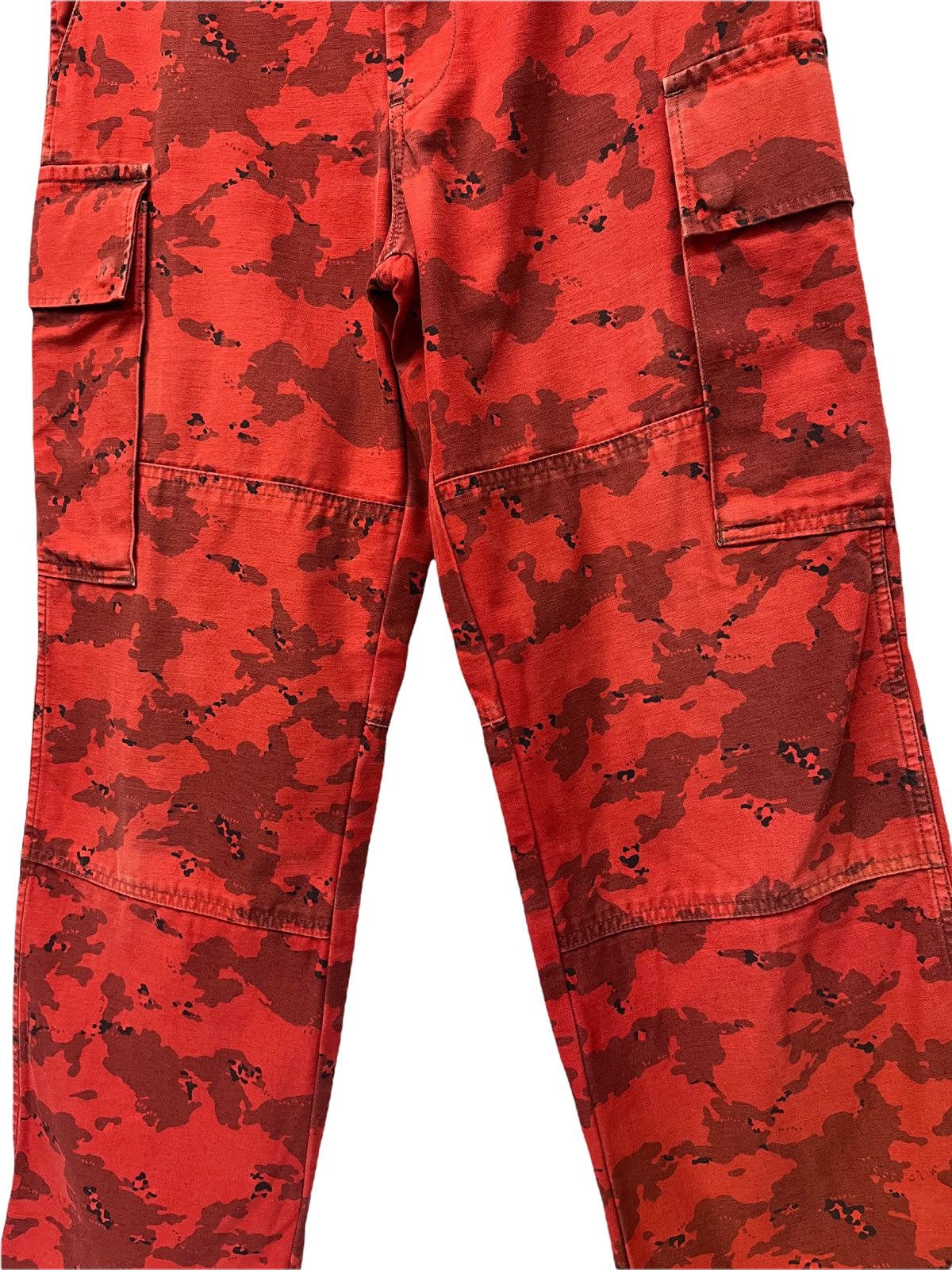 Blue Blue Japan 🔥BLUEWAY Military Field Operation Red Camo Double Knee Size US 29 - 5 Thumbnail