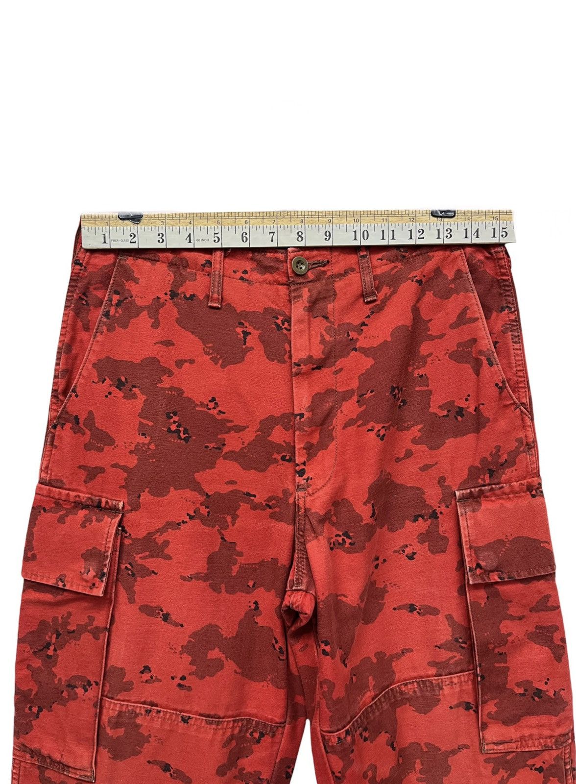 Blue Blue Japan 🔥BLUEWAY Military Field Operation Red Camo Double Knee Size US 29 - 14 Thumbnail