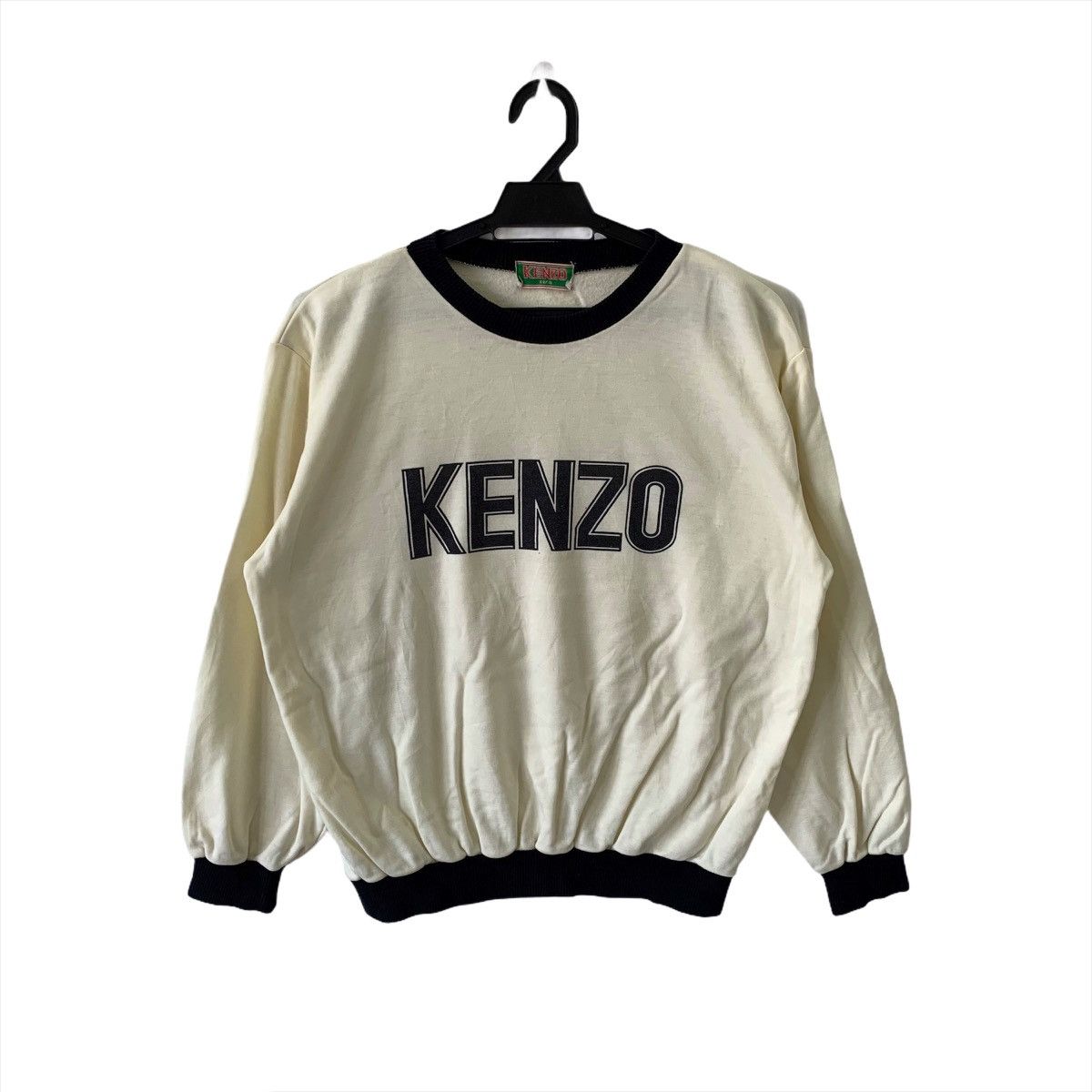 Kenzo × Vintage Vintage Kenzo Big Spell Out Sweatshirt SIZE FIT M-S Size US S / EU 44-46 / 1 - 1 Thumbnail