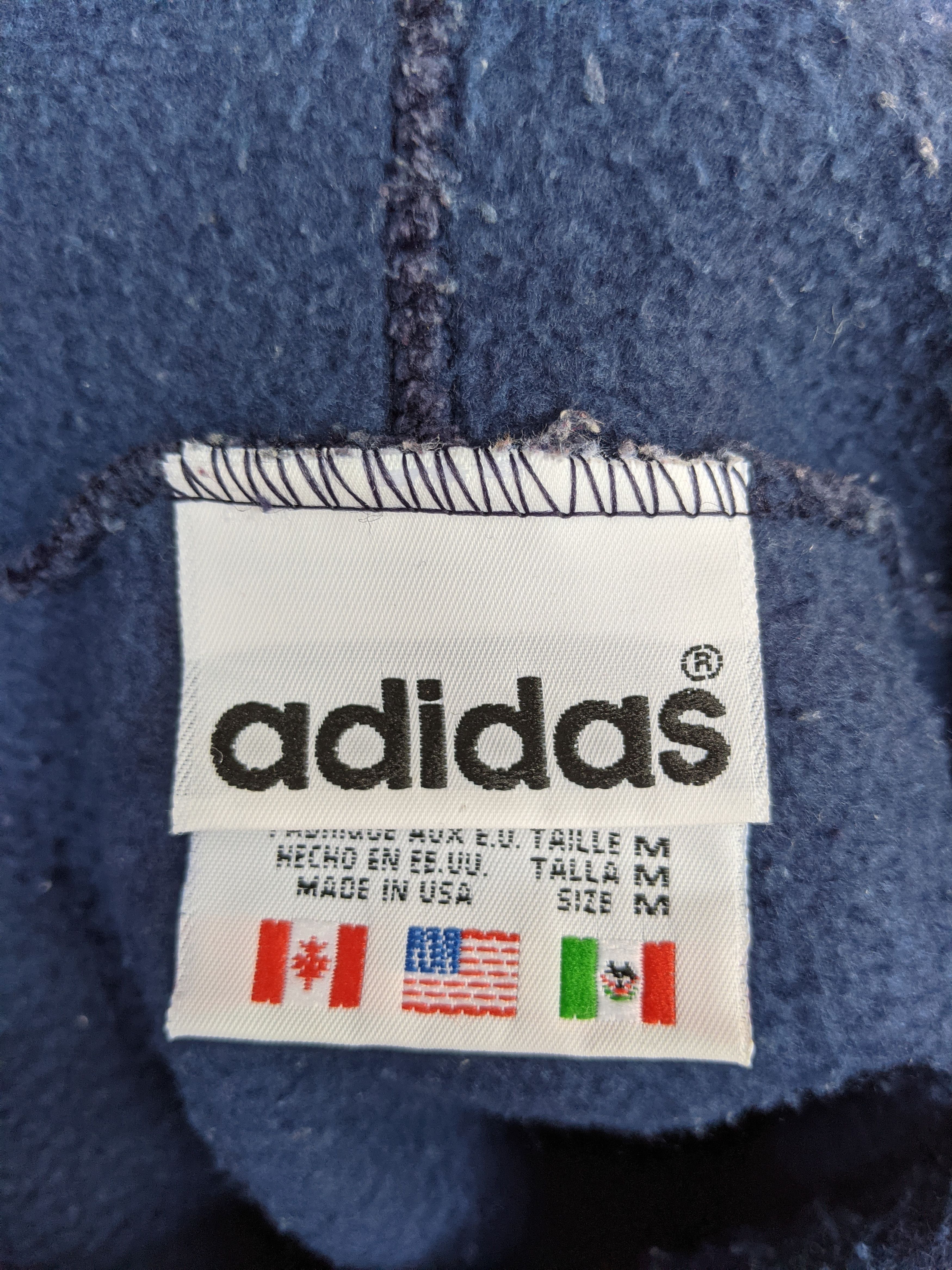 Adidas Vintage 90s Adidas Hoodie Size US M / EU 48-50 / 2 - 5 Thumbnail