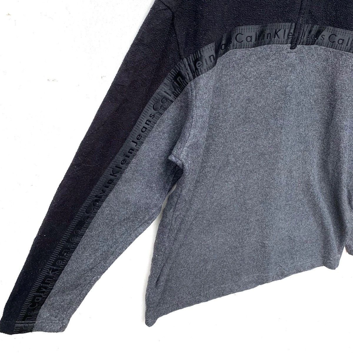 Calvin Klein × Vintage Vintage Calvin Klein Sidetape Fleece Quarter Zip Sweatshirt Size US L / EU 52-54 / 3 - 2 Thumbnail