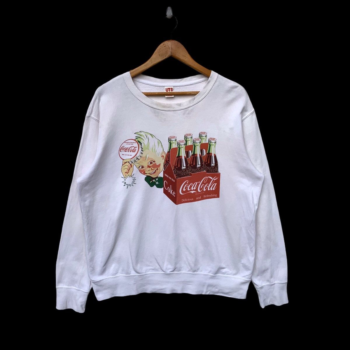 Coca Cola × Japanese Brand × Uniqlo Coca Cola Coke Collab Uniqlo Crewneck Sweatshirt Size US L / EU 52-54 / 3 - 1 Thumbnail