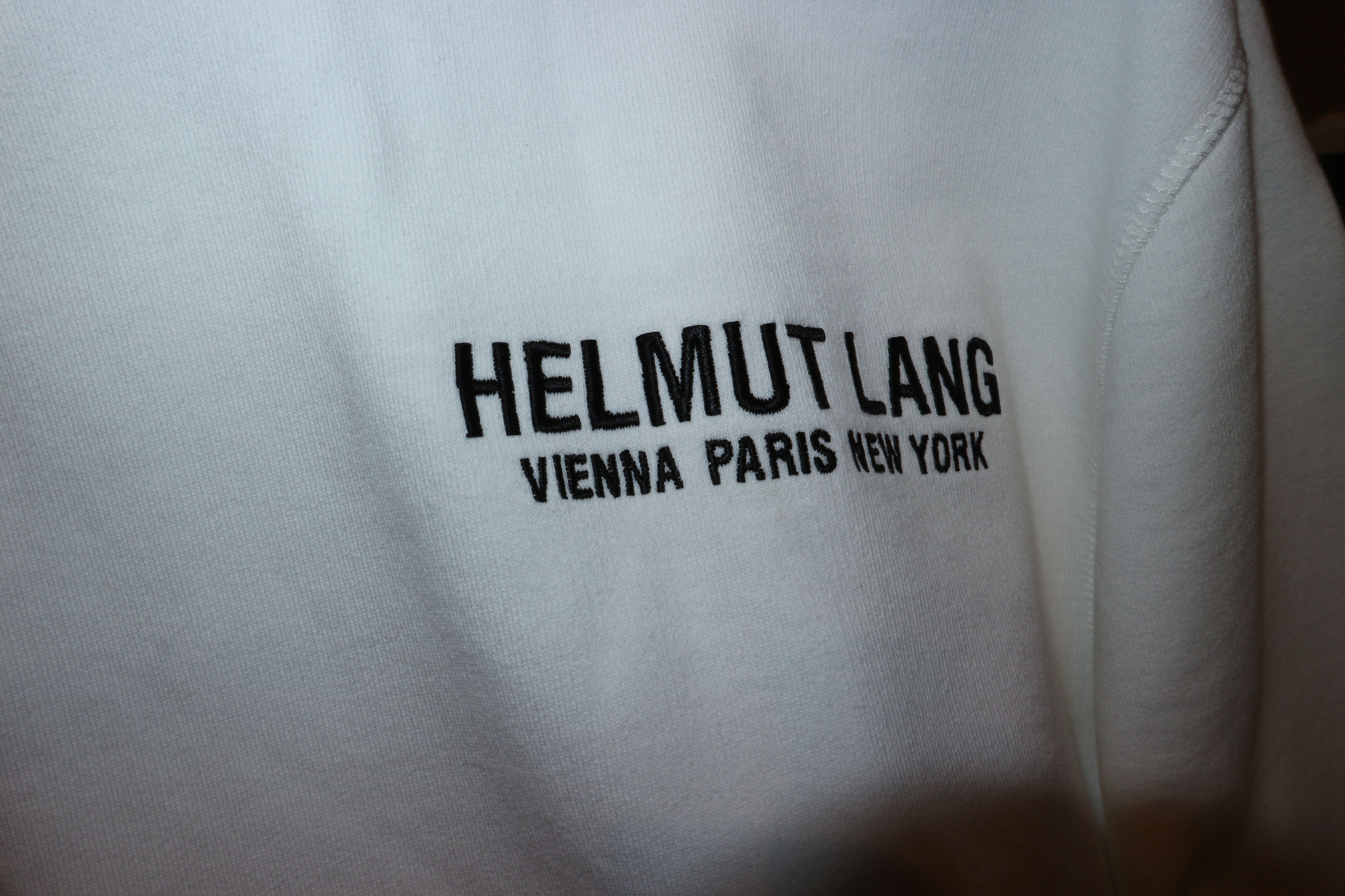 Helmut Lang Embroidered logo hoodie Size US L / EU 52-54 / 3 - 10 Thumbnail
