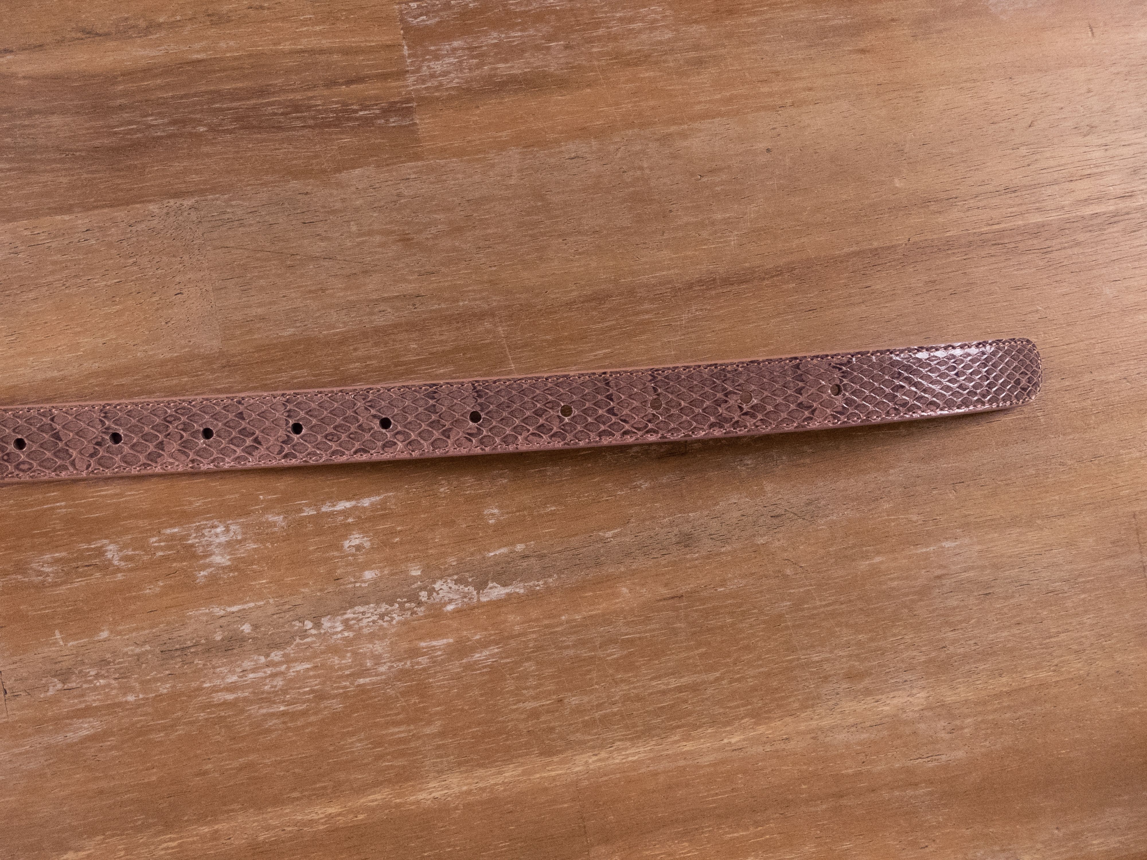 Bottega Veneta BOTTEGA VENETA red pink intrecciato weave & snake skin belt Size ONE SIZE - 5 Thumbnail