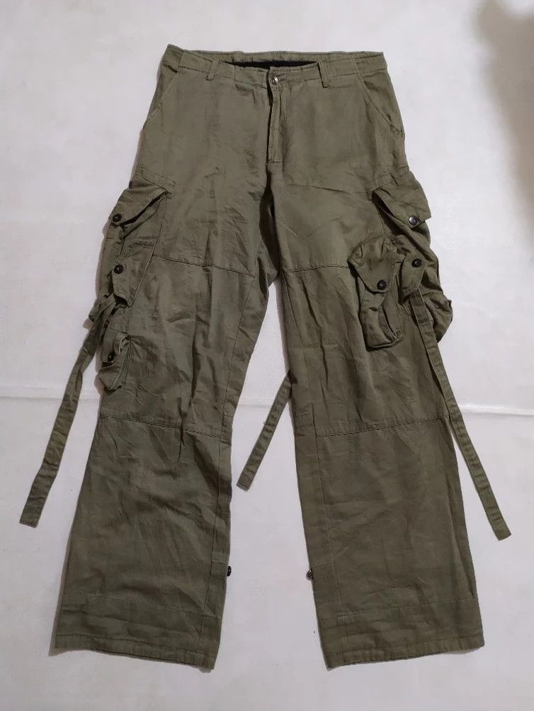 Japanese Brand 🔥GGD Multipocket Gas Mask Tactical Cargo Bondage Pants Size US 34 / EU 50 - 12 Thumbnail