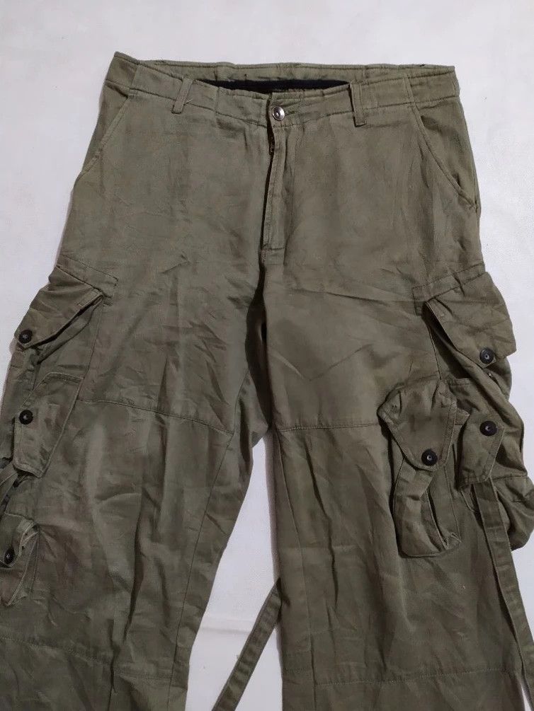 Japanese Brand 🔥GGD Multipocket Gas Mask Tactical Cargo Bondage Pants Size US 34 / EU 50 - 13 Thumbnail