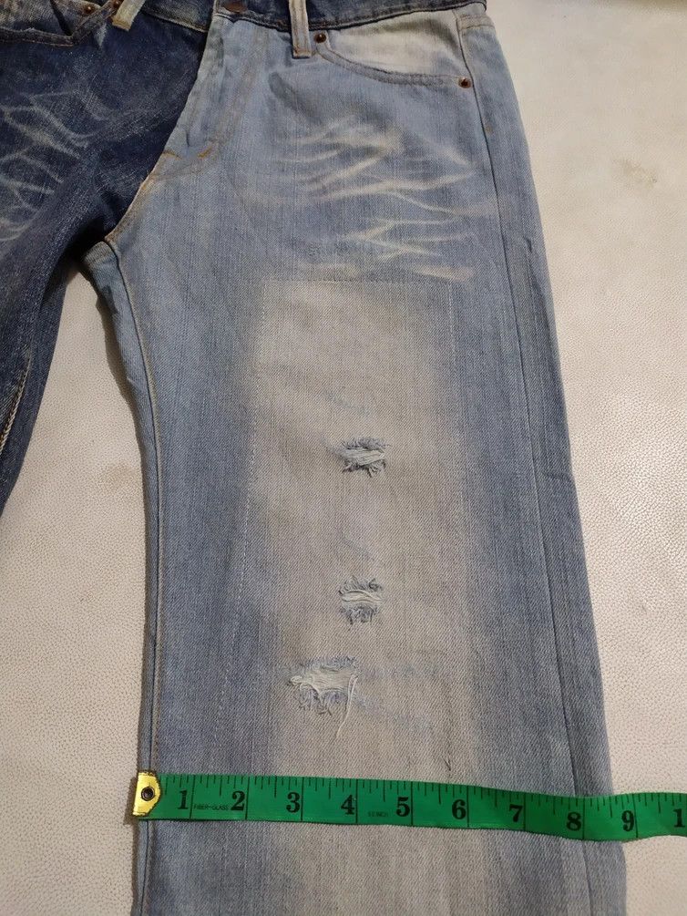 Japanese Brand 🔥Hot Ticket 2 Tone Straight Denim Size US 29 - 17 Thumbnail